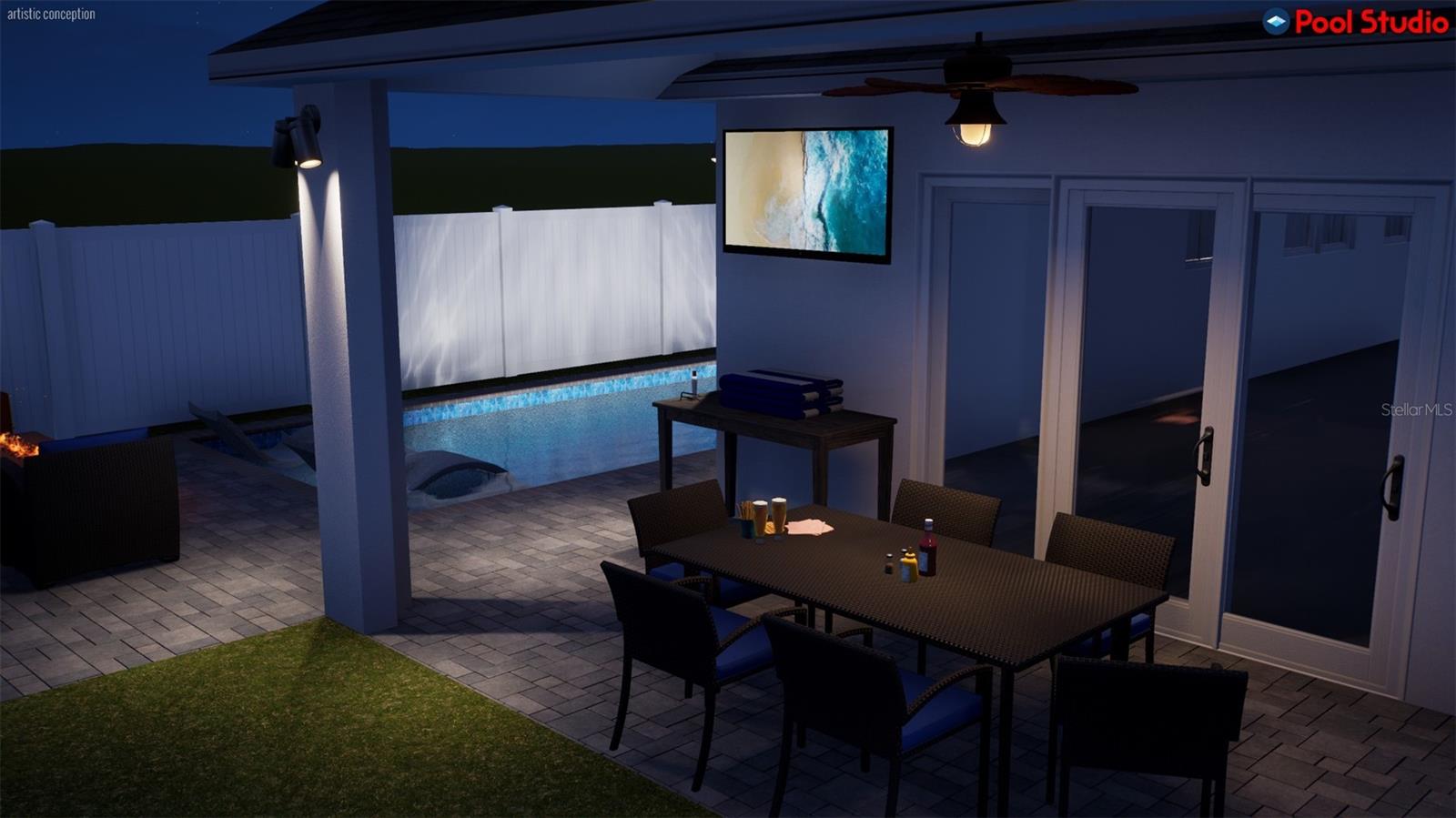 Pool renderings