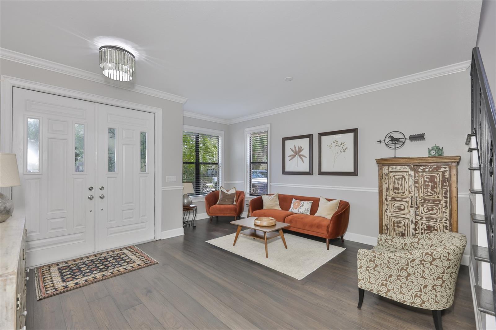 Foyer & Living Room