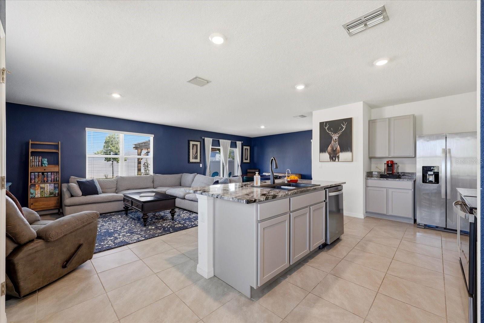 Kitchen/Living/Dining Room