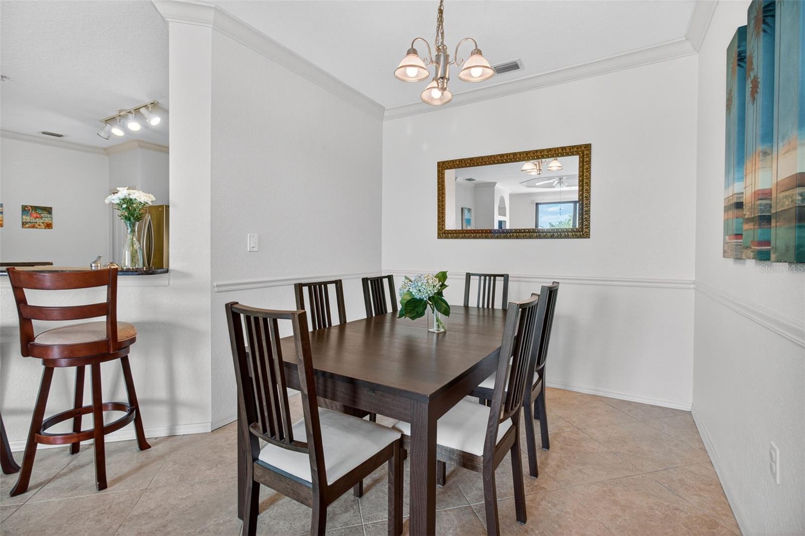 Dining Room Open to Kitchen