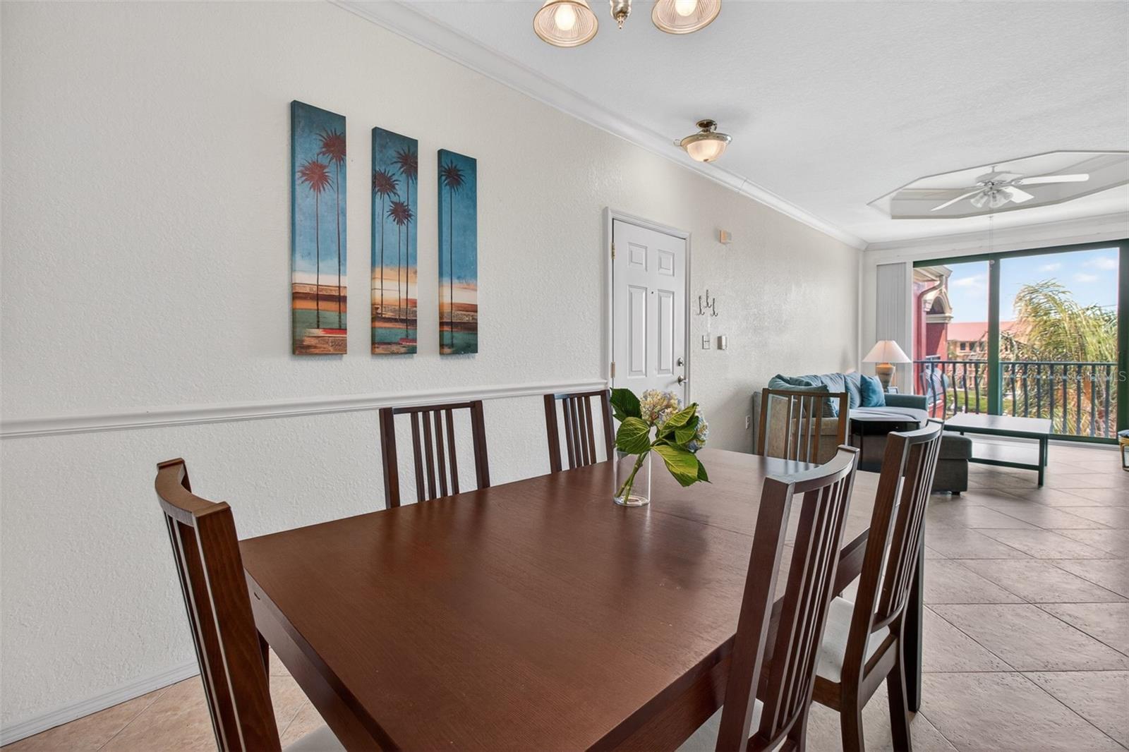 Dining Room Open to Living Room