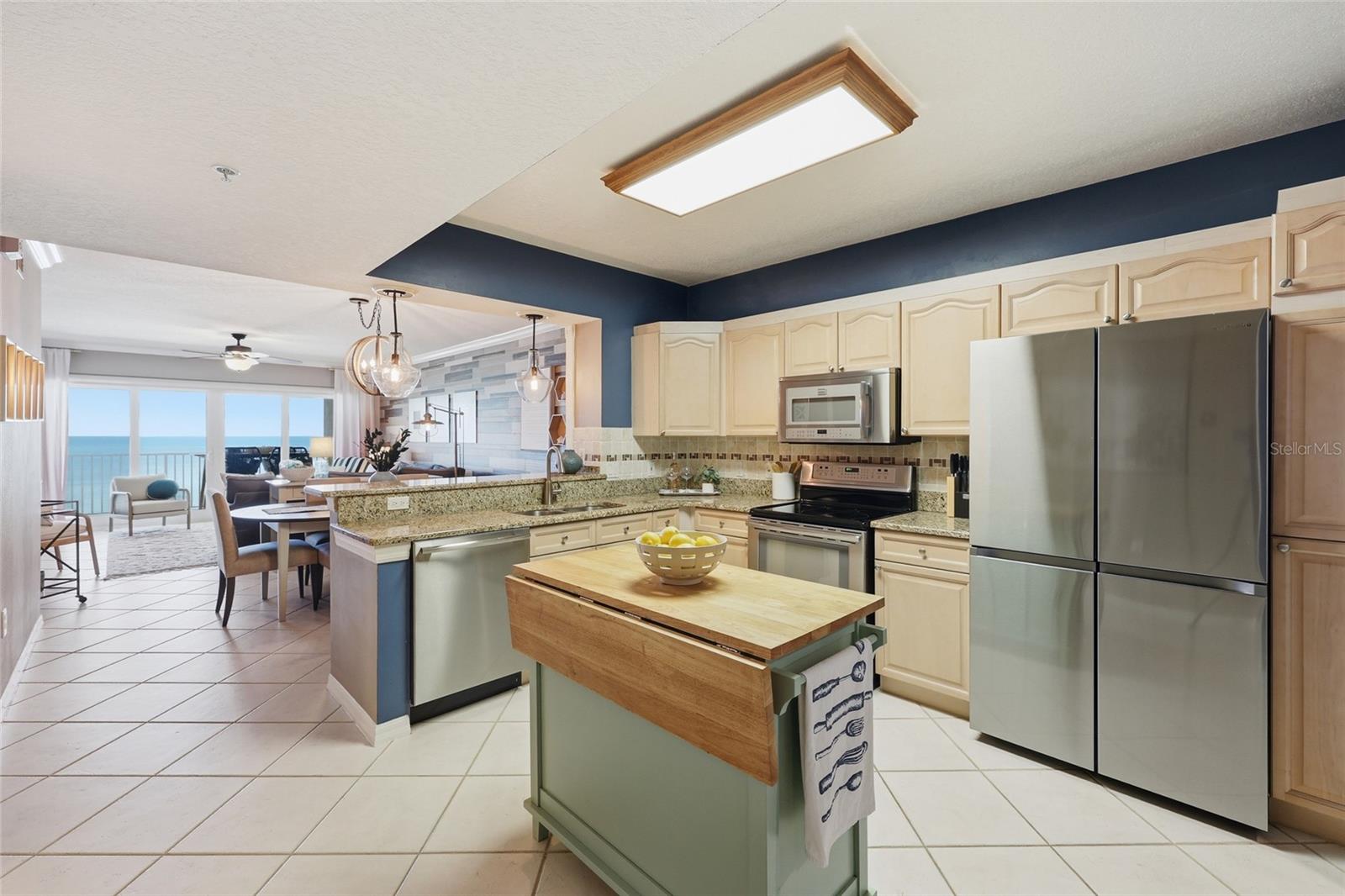 Your open kitchen with breakfast bar