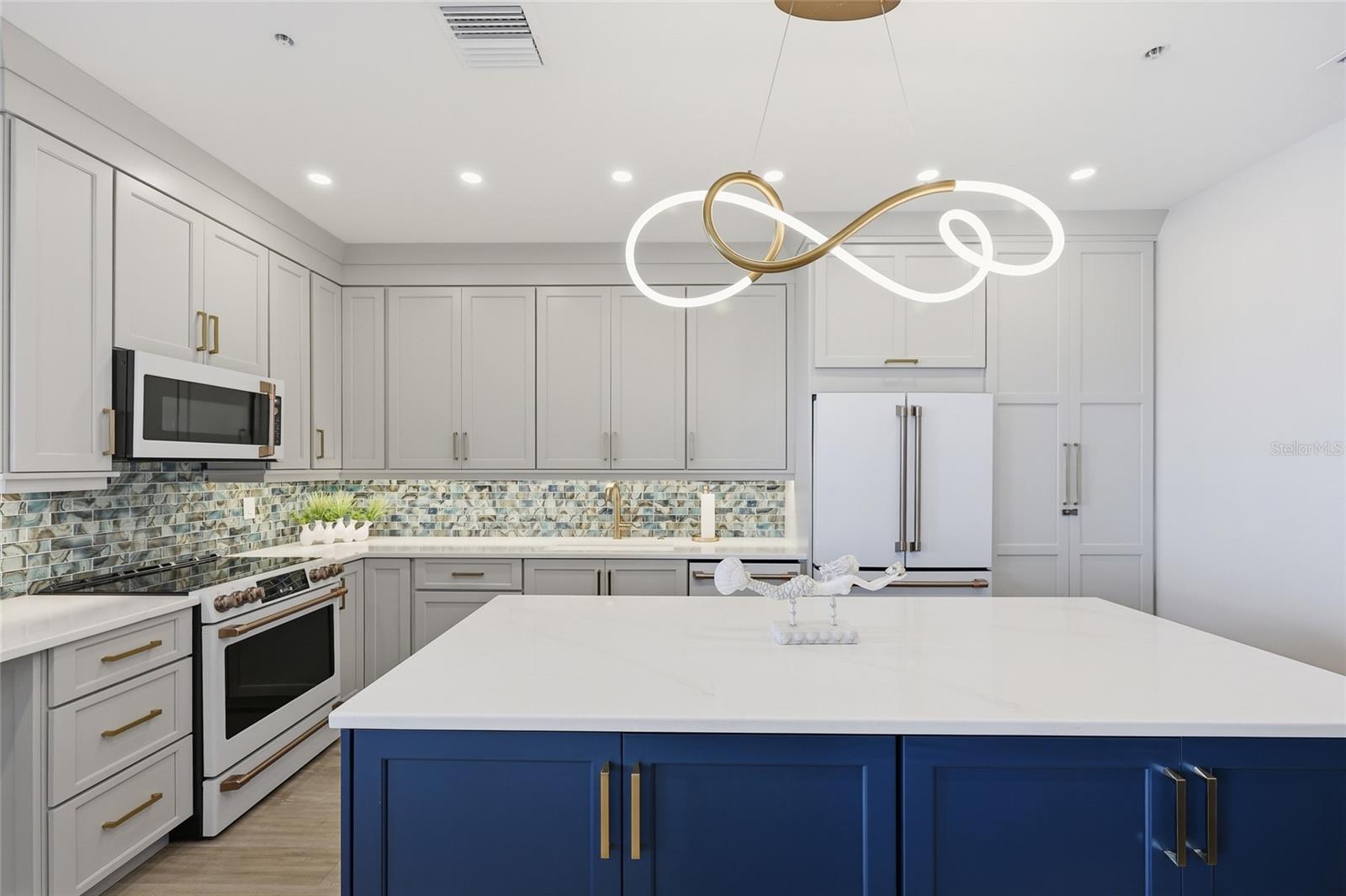Recently renovated full kitchen for resident use at the clubhouse