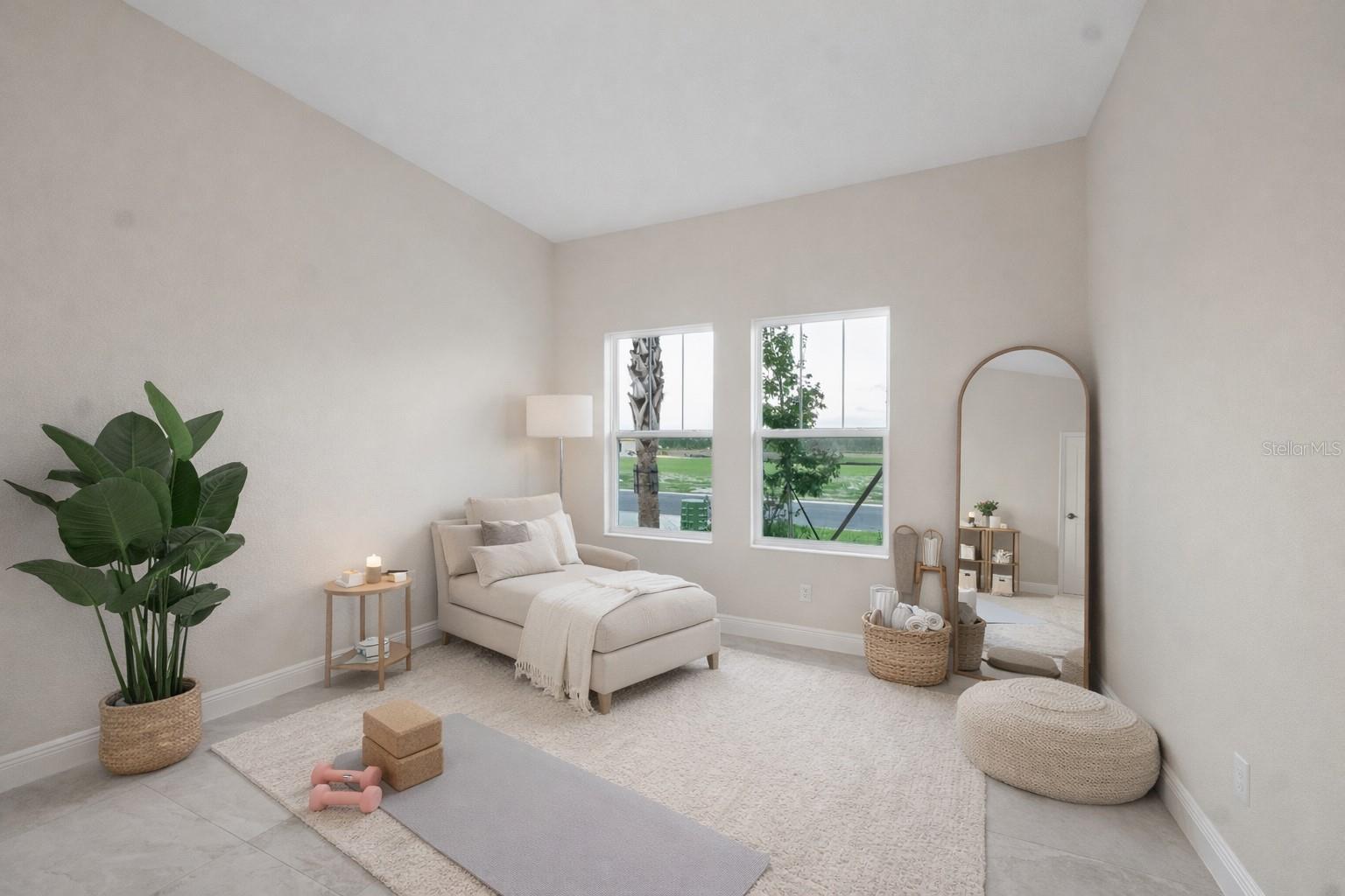 Downstairs Bedroom 3 Virtual Staged