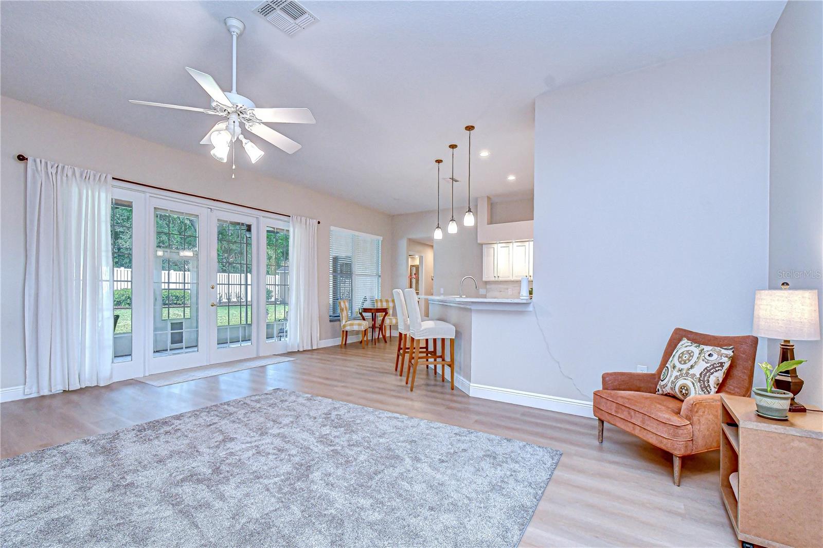 Open and airy space perfect for entertaining.