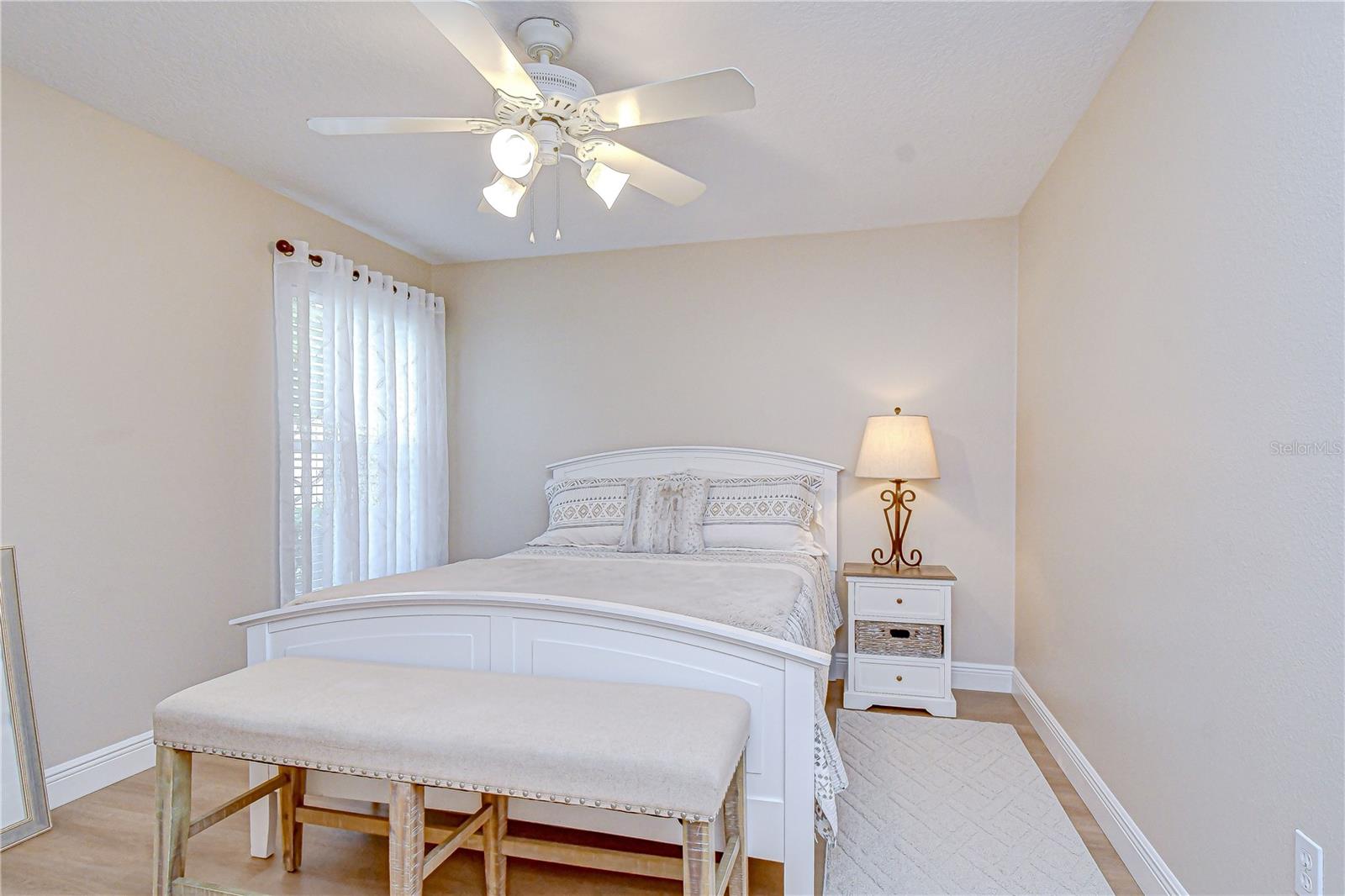 Spacious secondary bedroom.