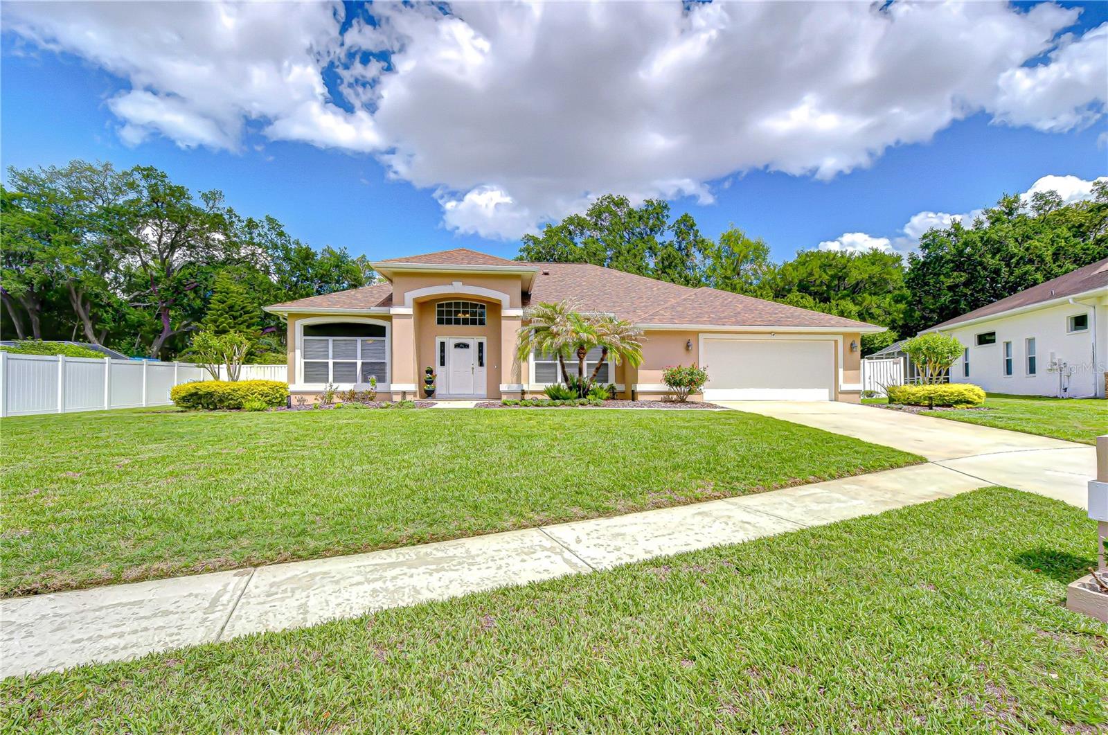 Welcoming approach leading to the front entrance.