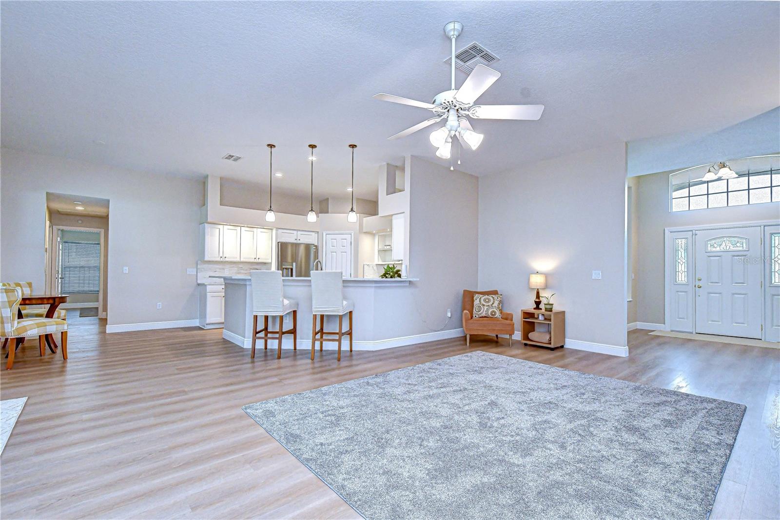 Bar seating perfect for casual dining.