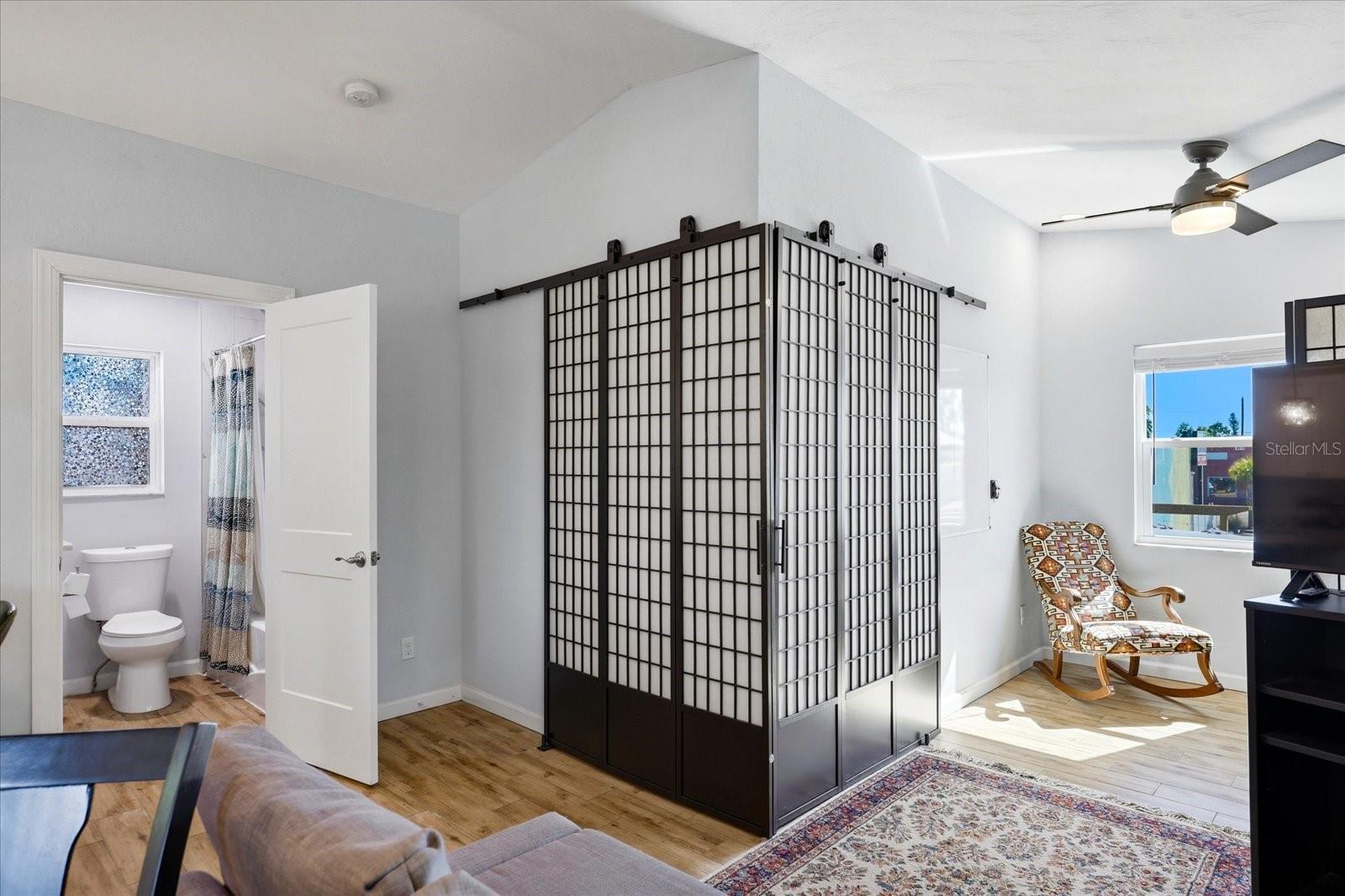 ADU interior with open living space and modern finishes