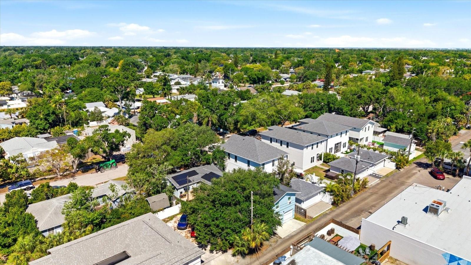 Expanded aerial view showing access to major roads and connectivity