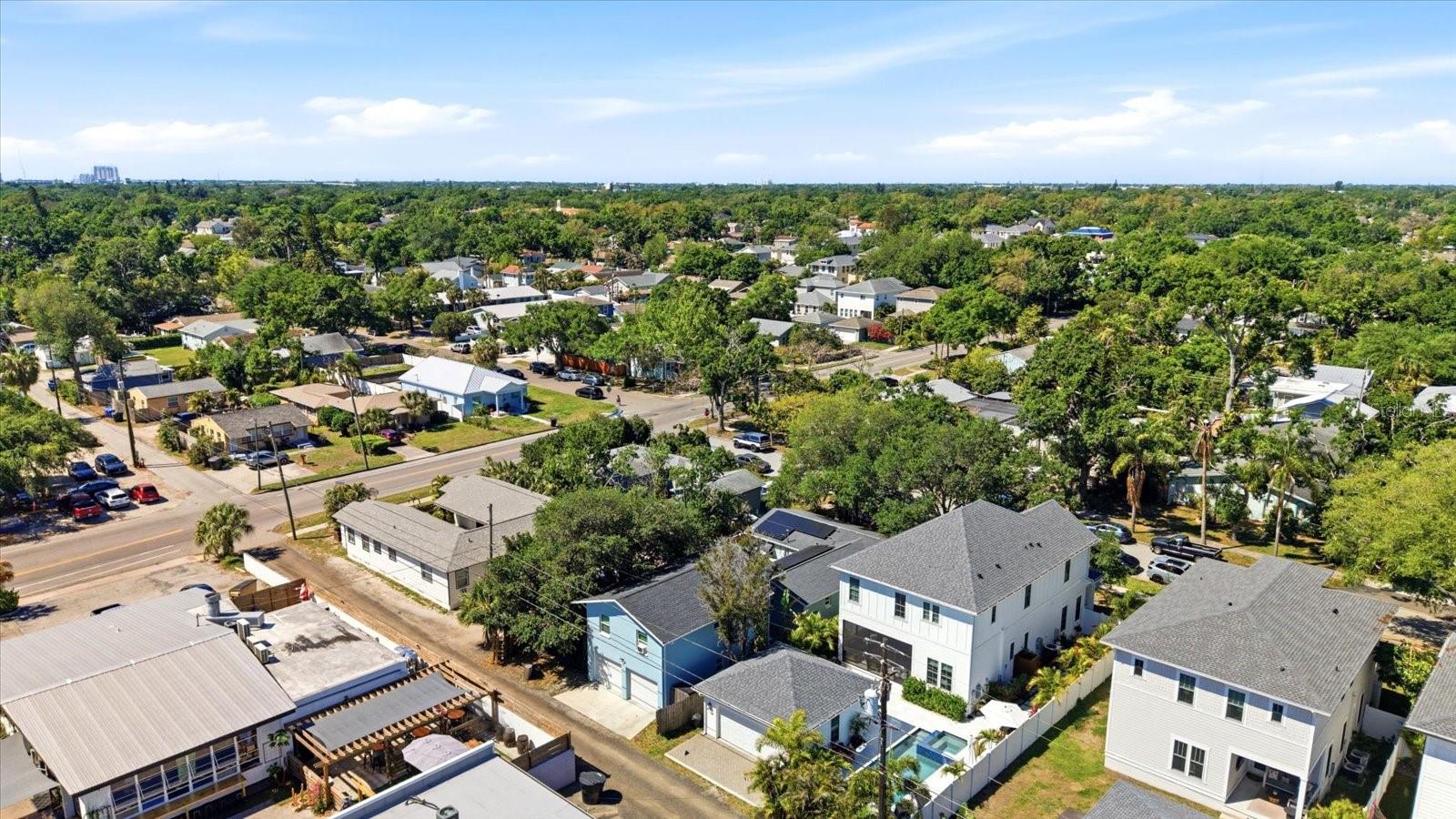 Final aerial view capturing overall neighborhood and location appeal