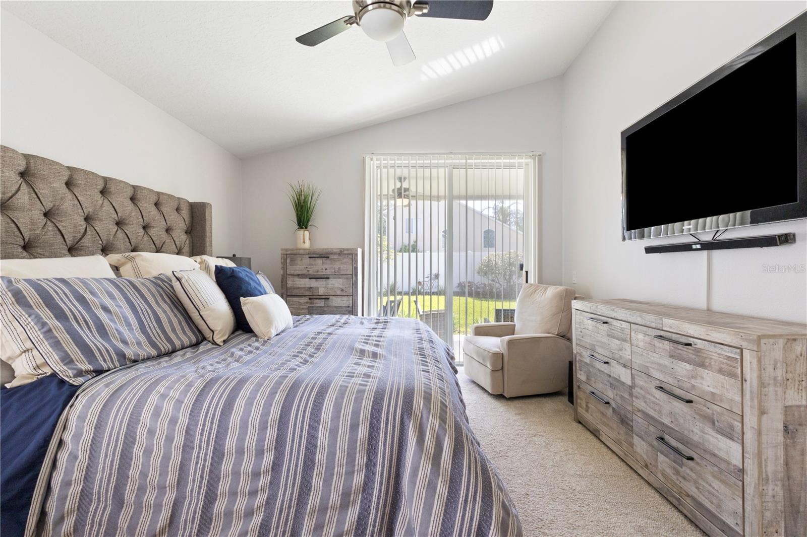 There is even room for a quiet reading corner in your primary bedroom!