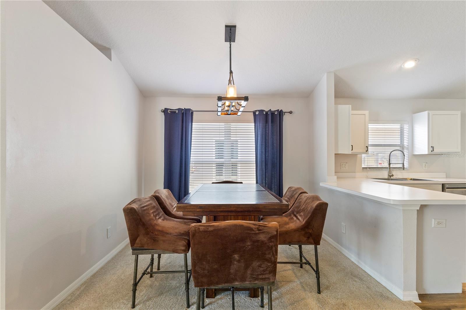 A coxy dining area is great for welcoming guests!