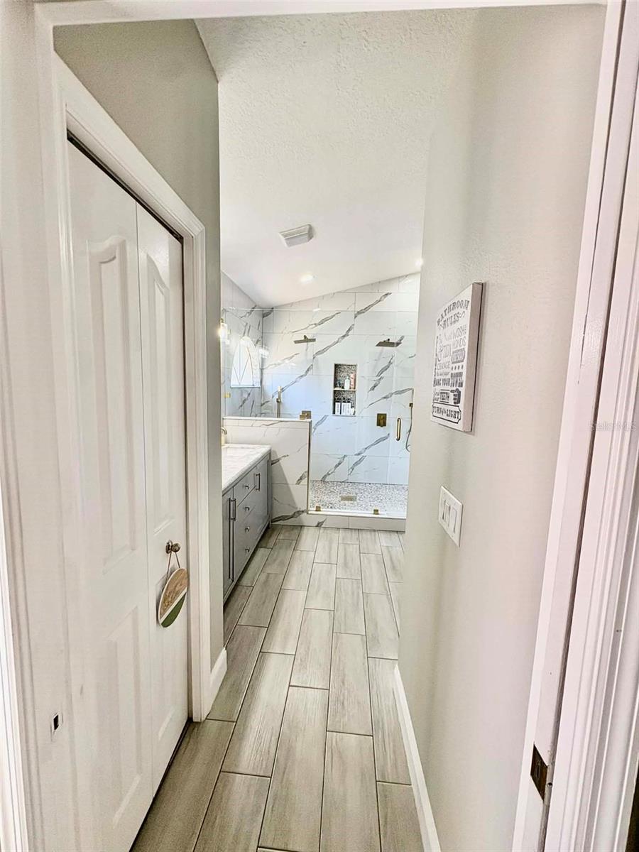 Master Bathroom Hallway