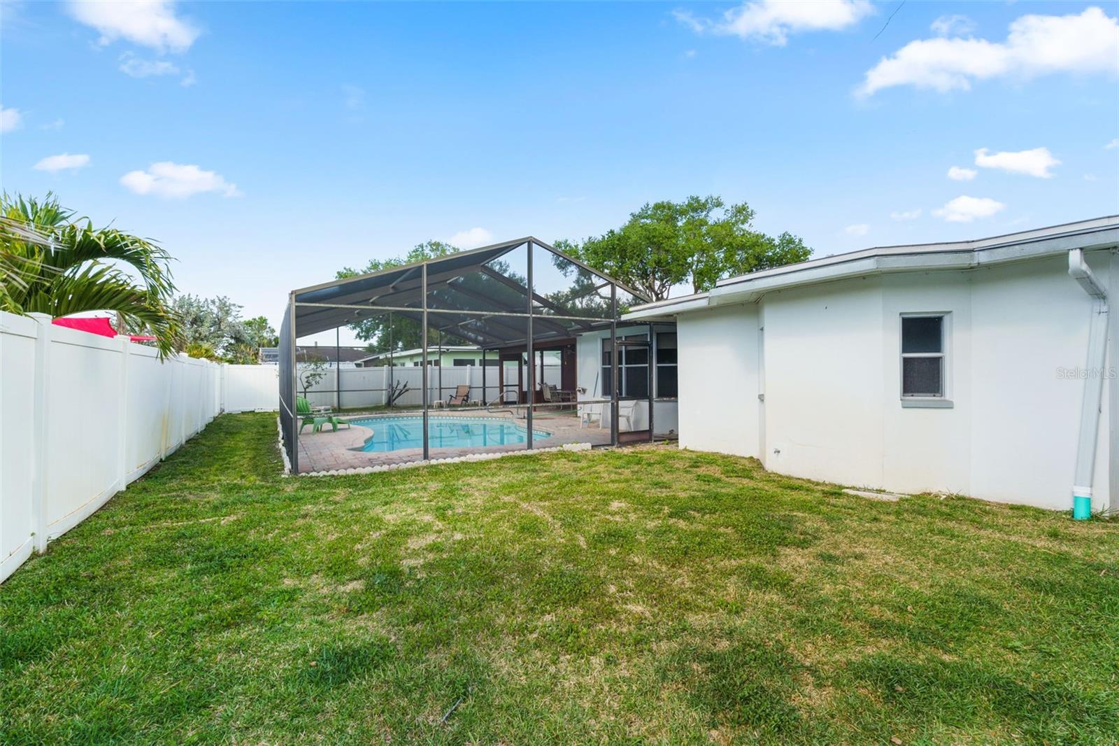 Backyard Space Beyond Pool