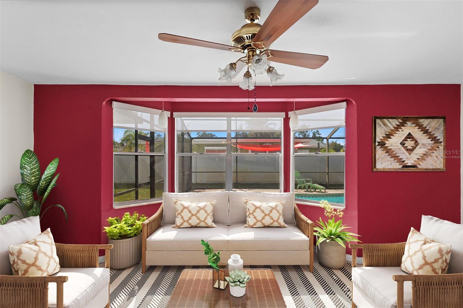 Virtually Staged - Florida Room