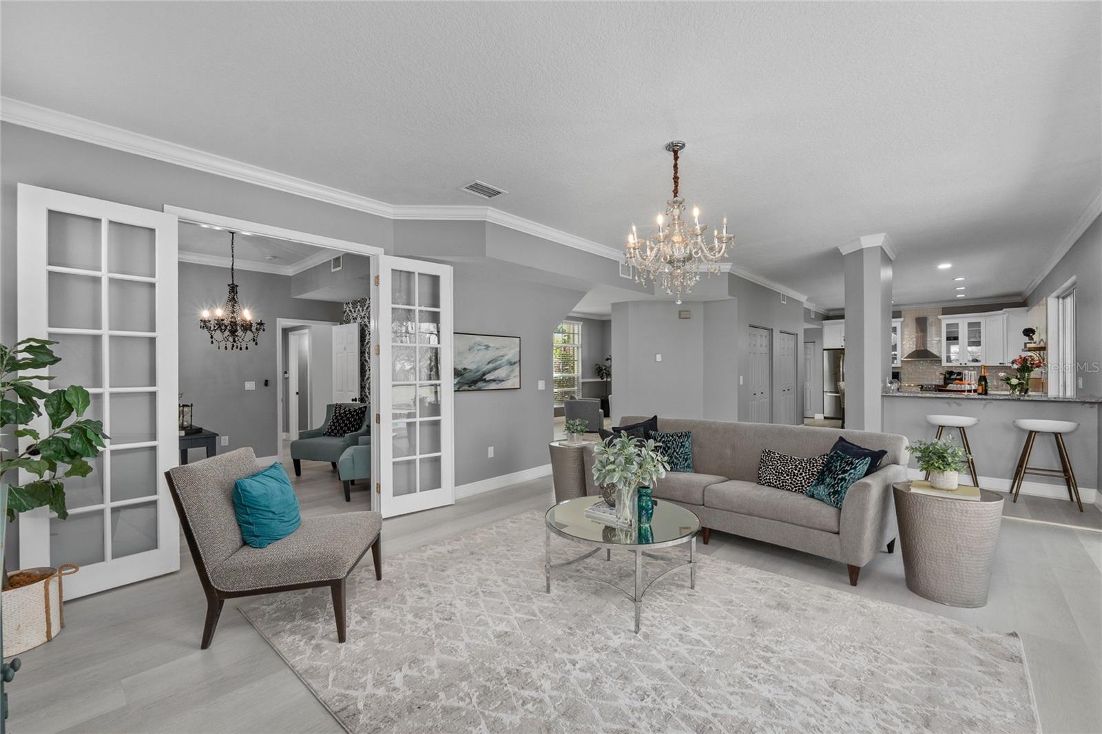 Family room with 5th BR / Office access!