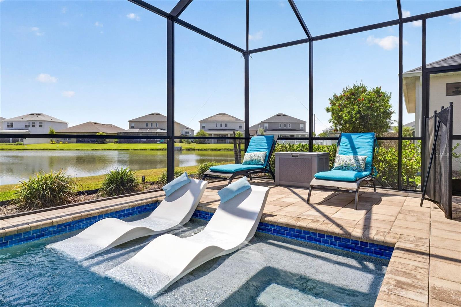 Stunning pool & back yard pond views are ready for you!