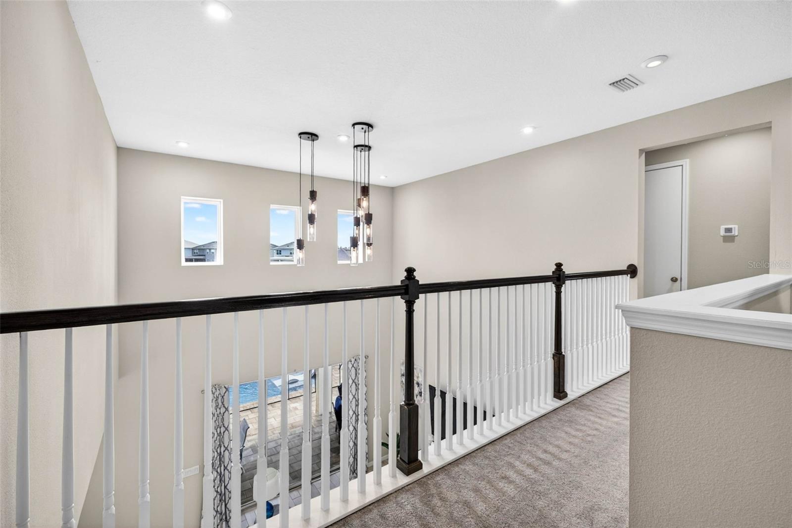 Open walkway to the second floor