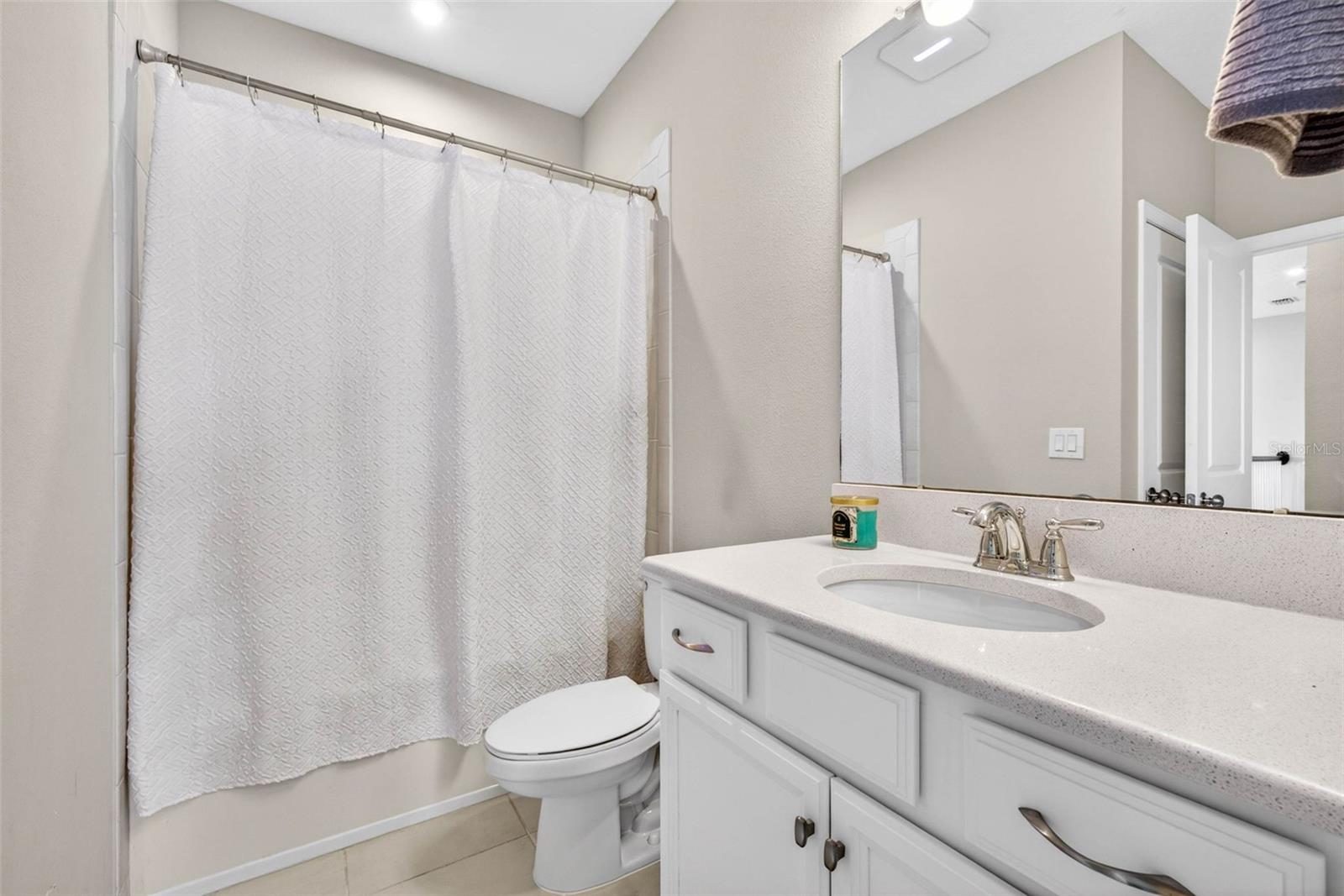 2nd full bathroom off of the office and bedroom.