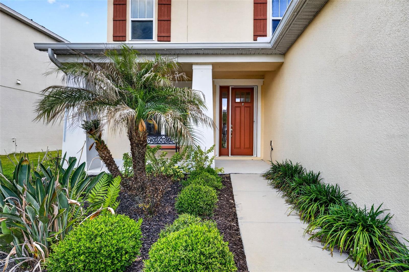 Front yard with porch