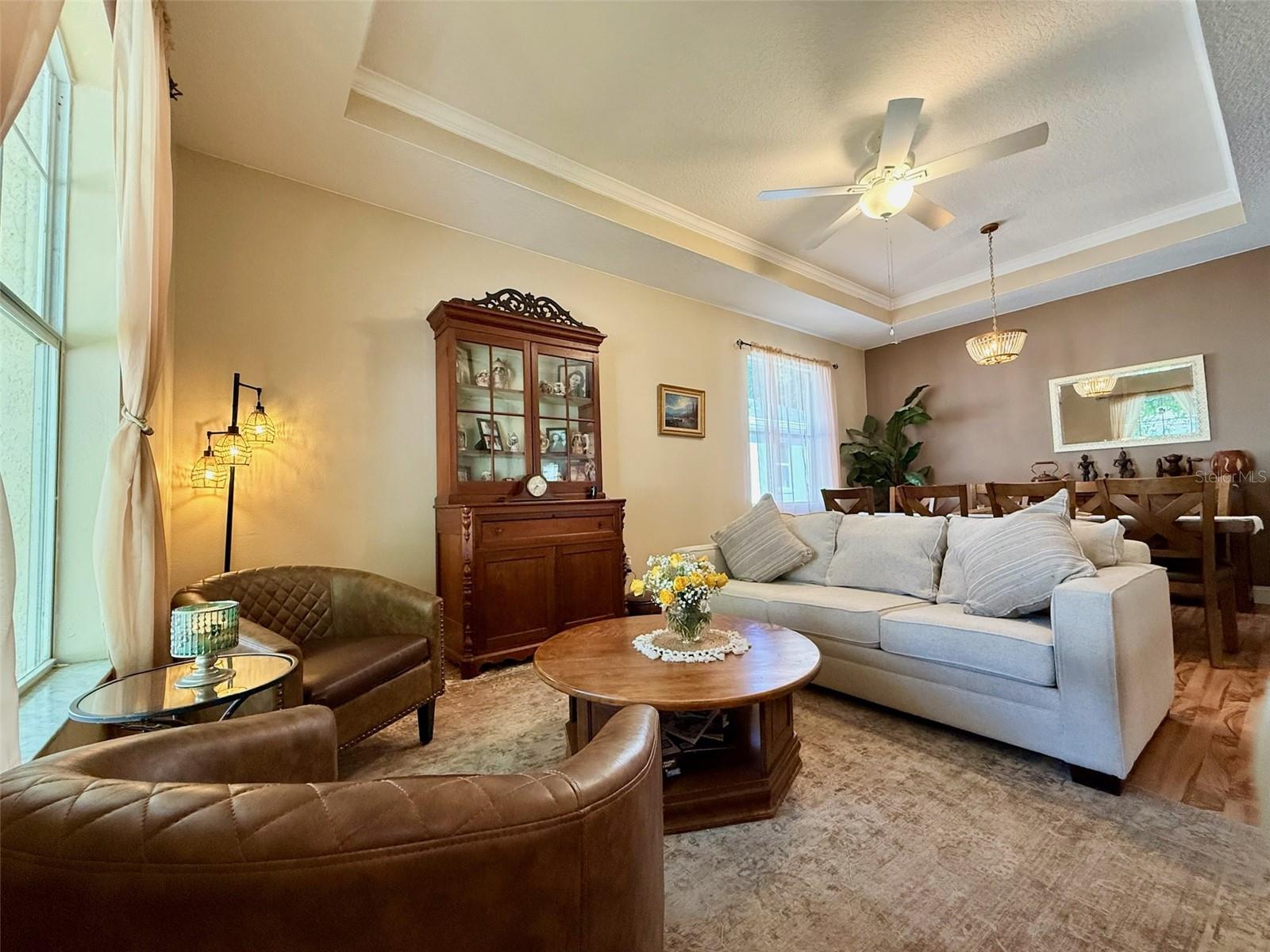 Lots of natural light.