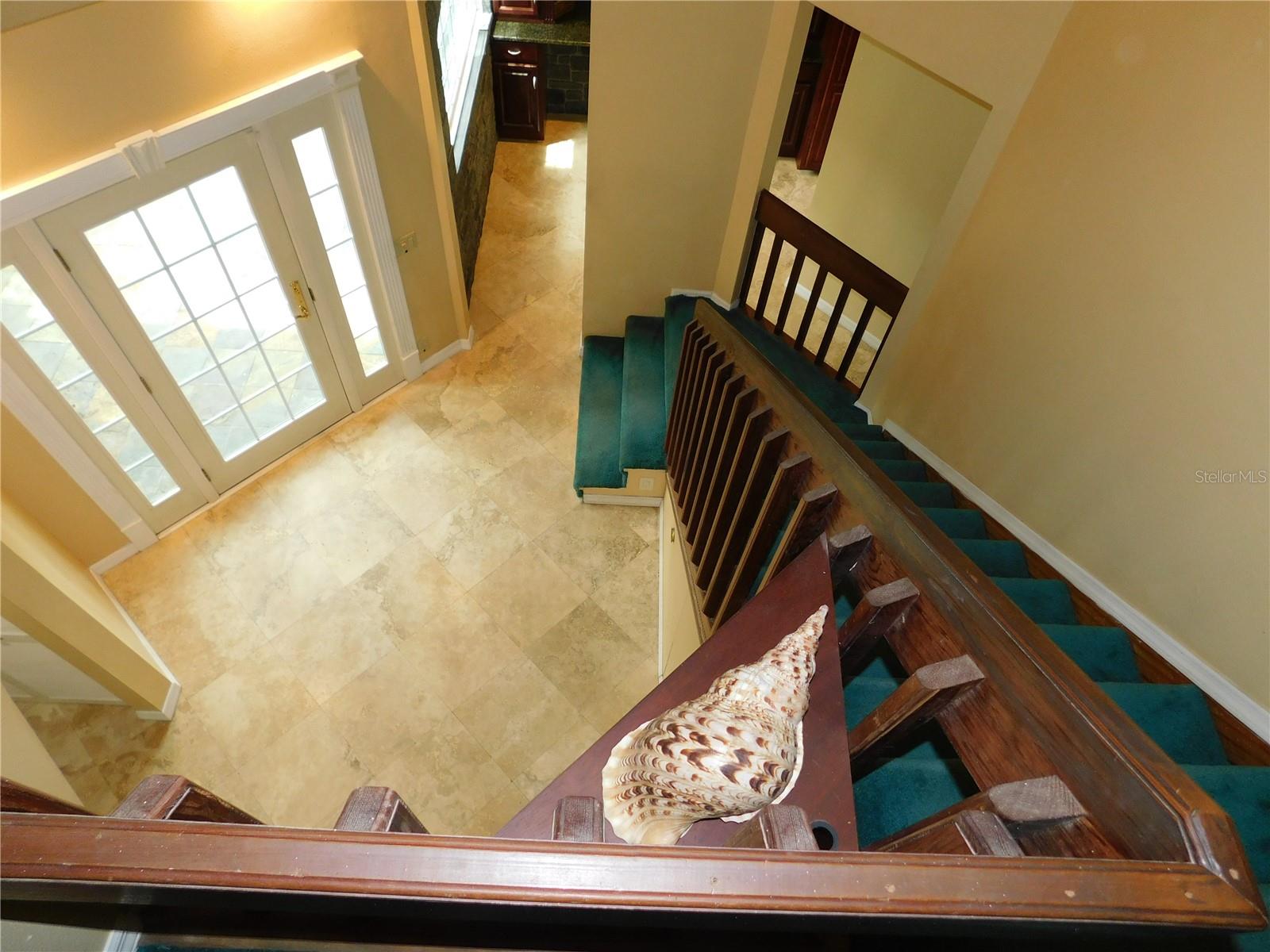 View of entry from upstairs