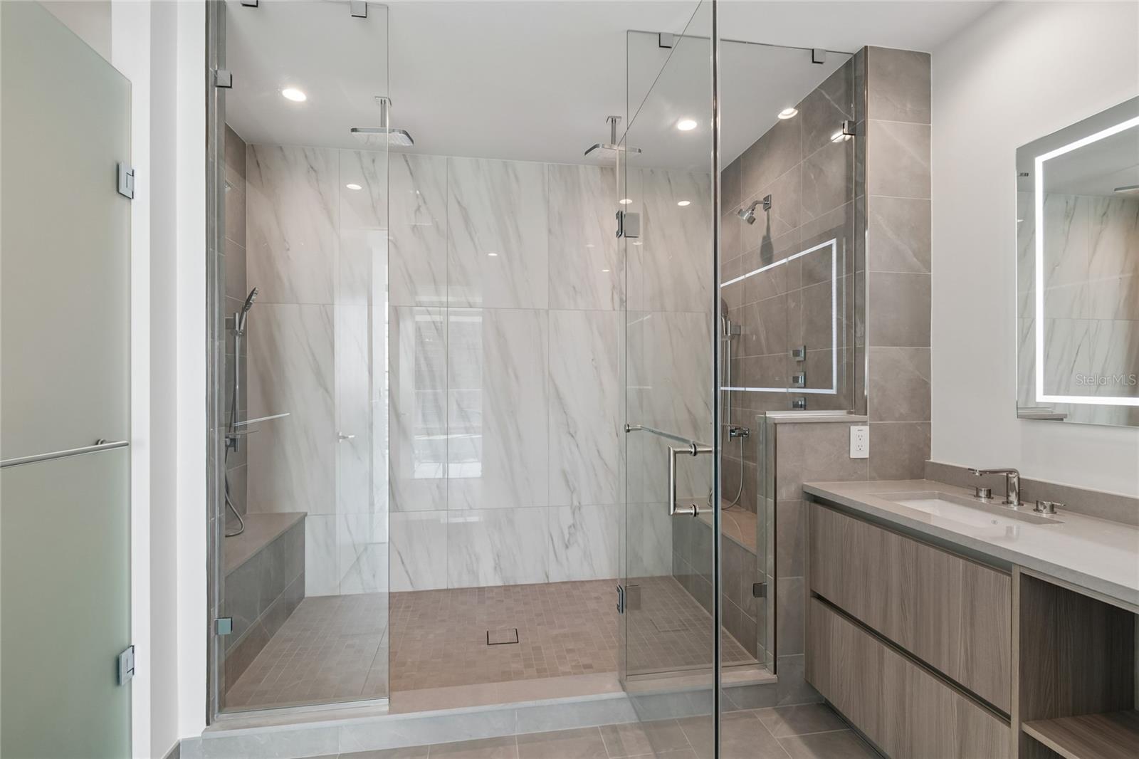 Check out this shower with all Grohe fixtures