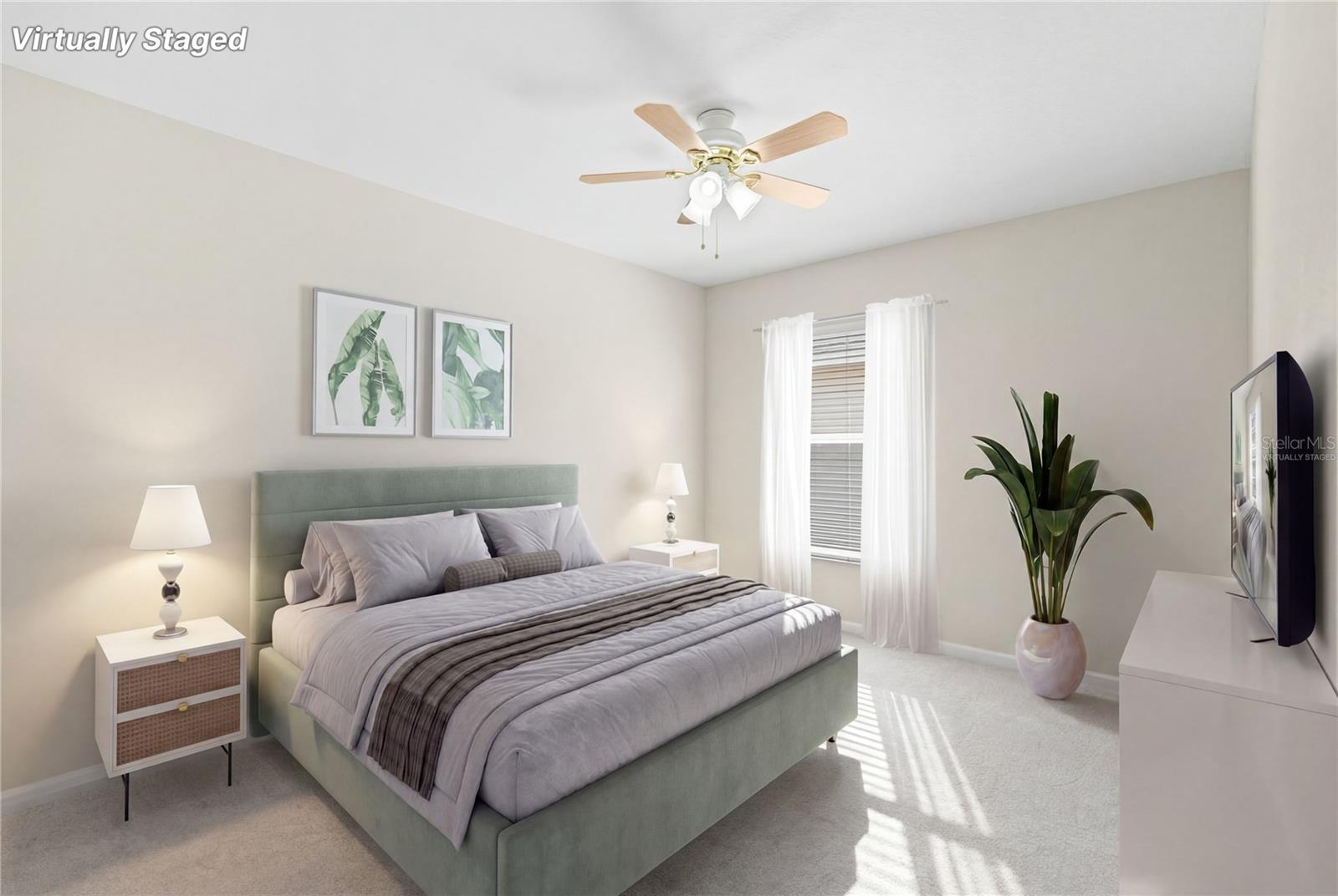 Bedroom 2 virtually staged