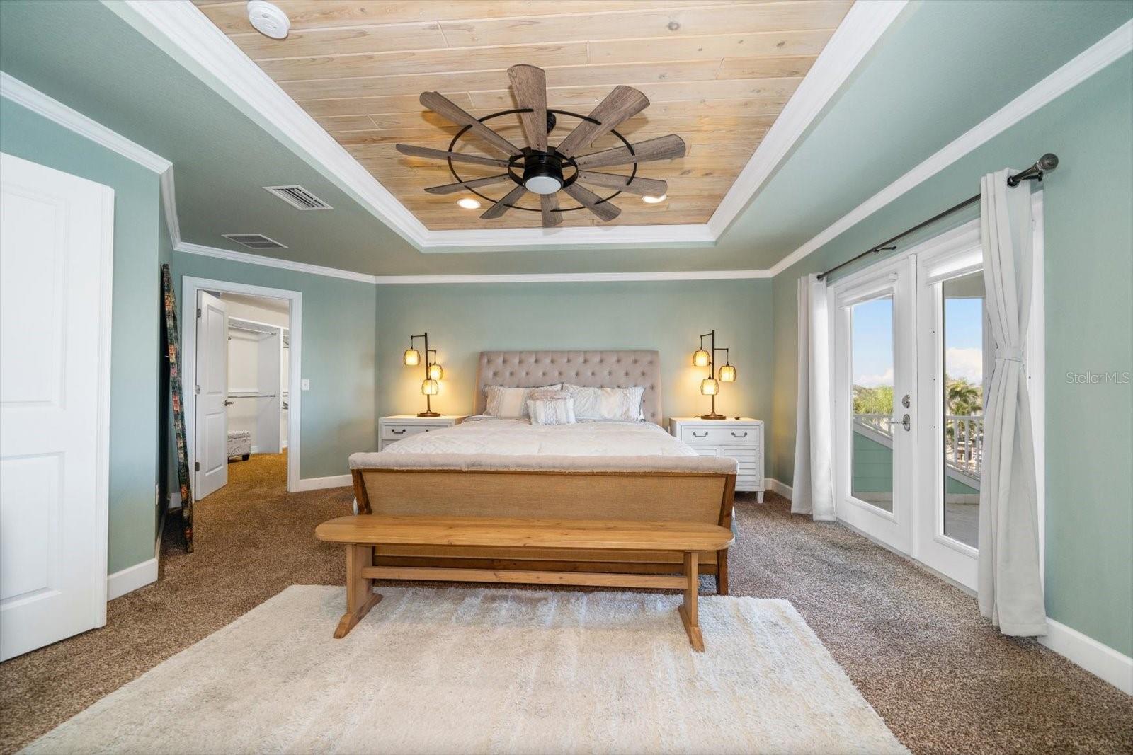 Primary retreat with private access to terrace and resort style ensuite bathroom.