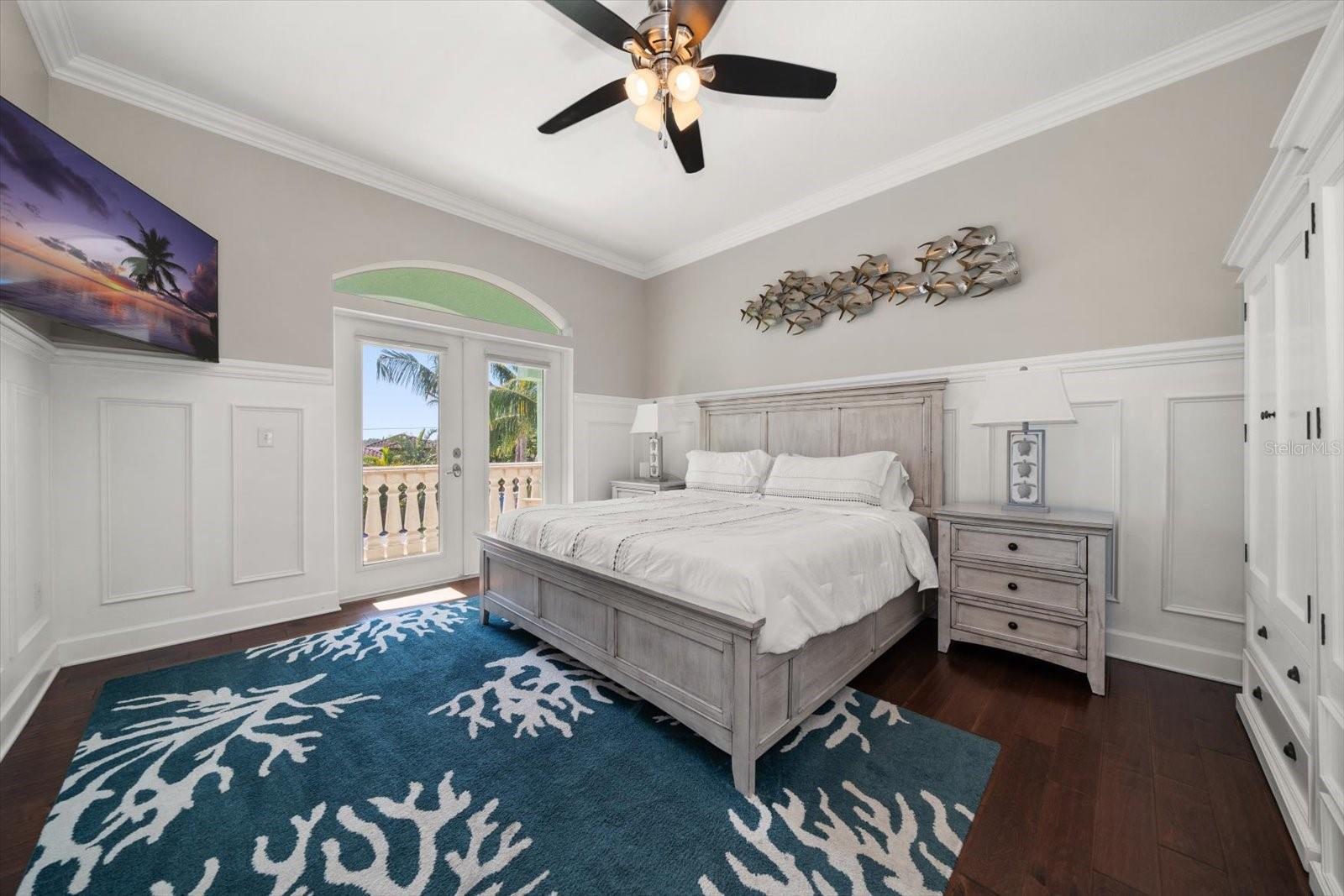 Guest bedroom on main living level