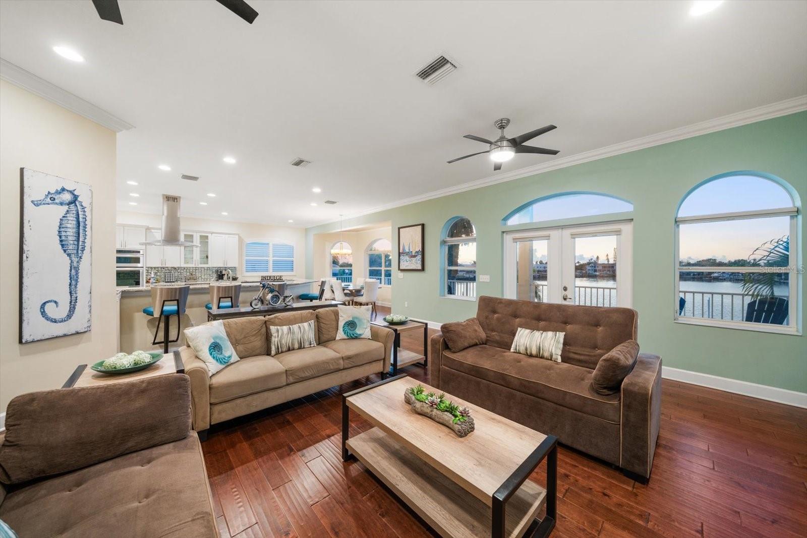 An open floor plan perfect for gatherings or entertaining.
