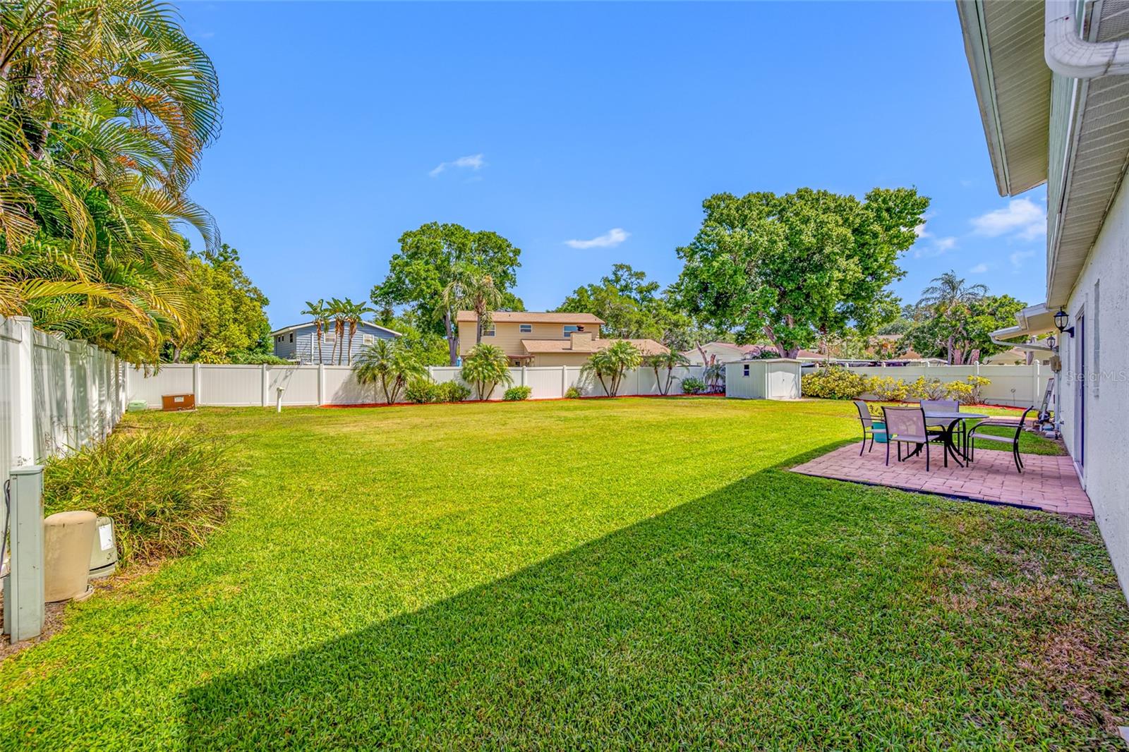 Huge backyard