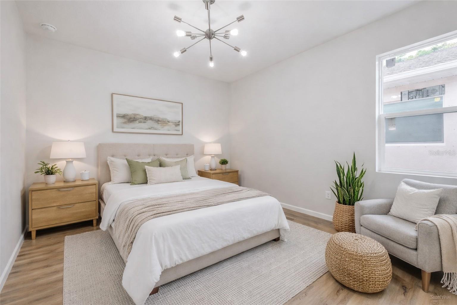 Guest room #2.  Spacious enough for guests to feel welcomed!