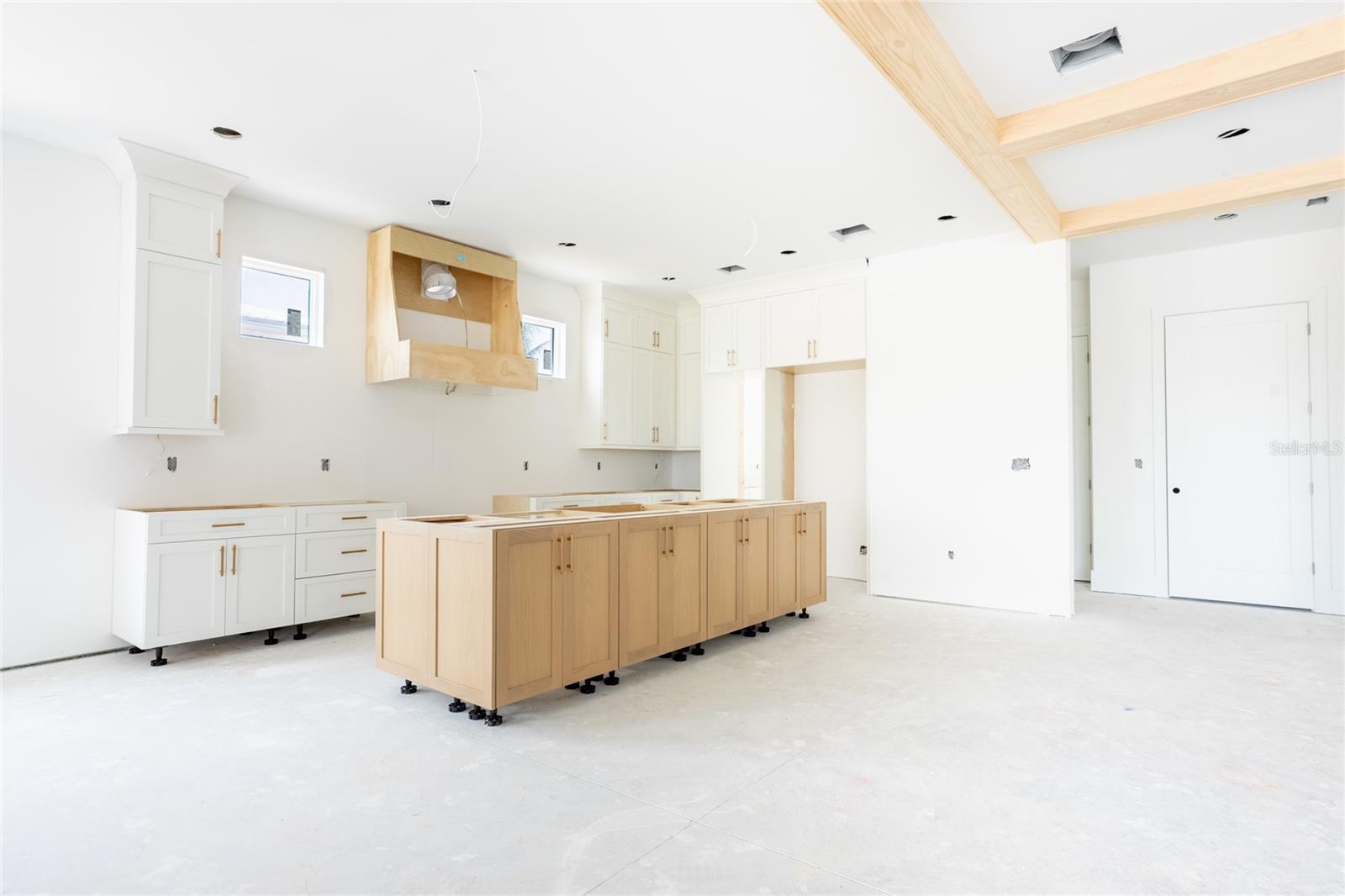 Kitchen with top of the line appliances.