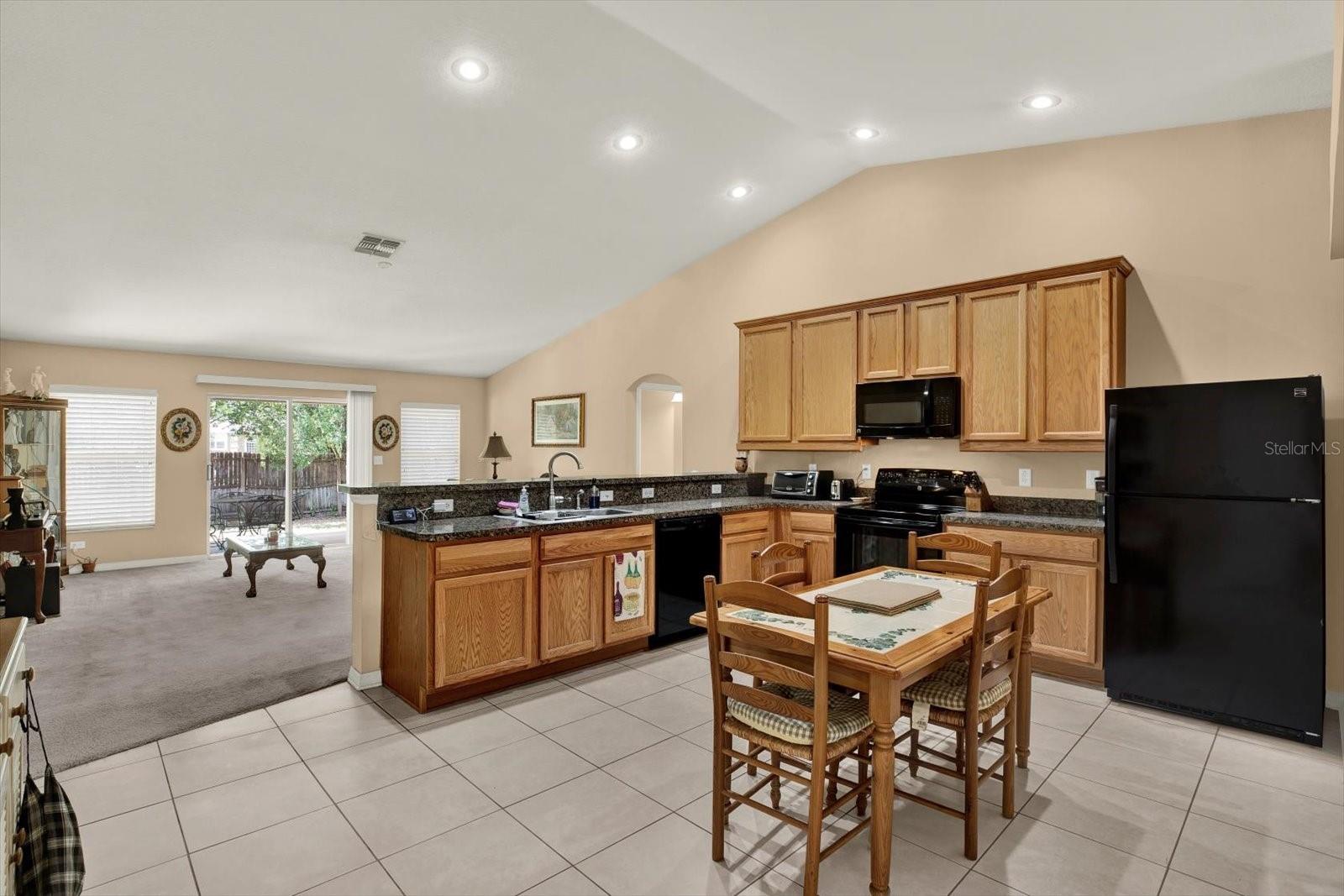 Kitchen View 1 (open to living room)