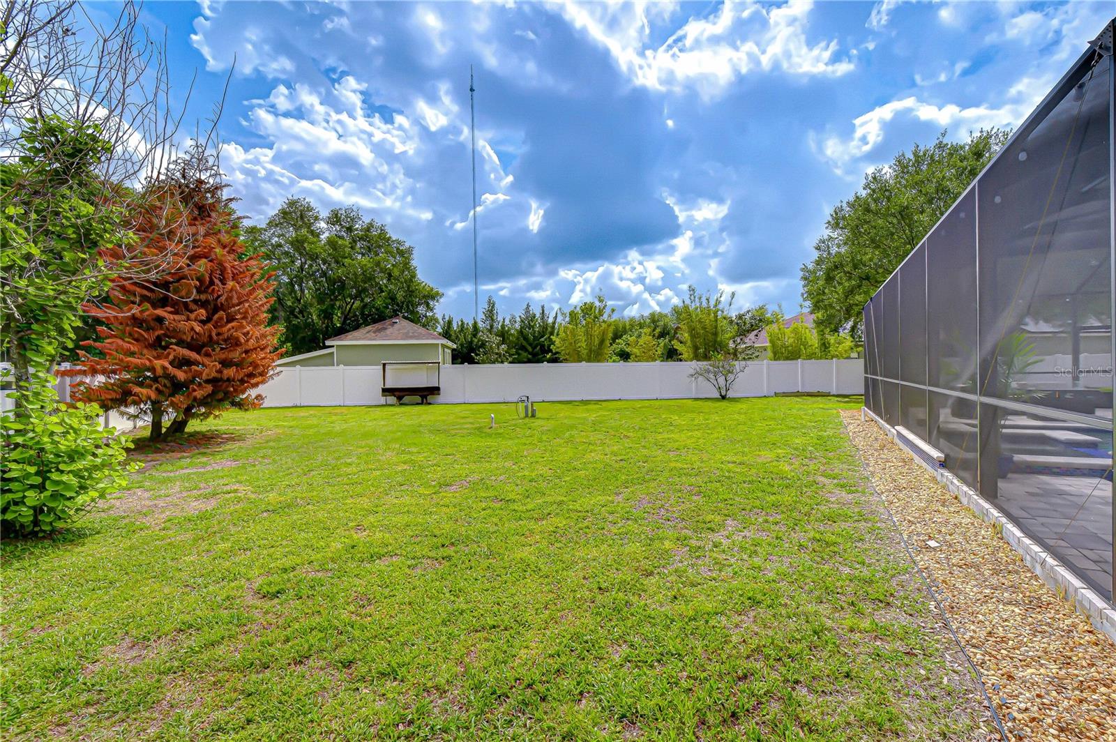 Private outdoor space for entertaining and play.