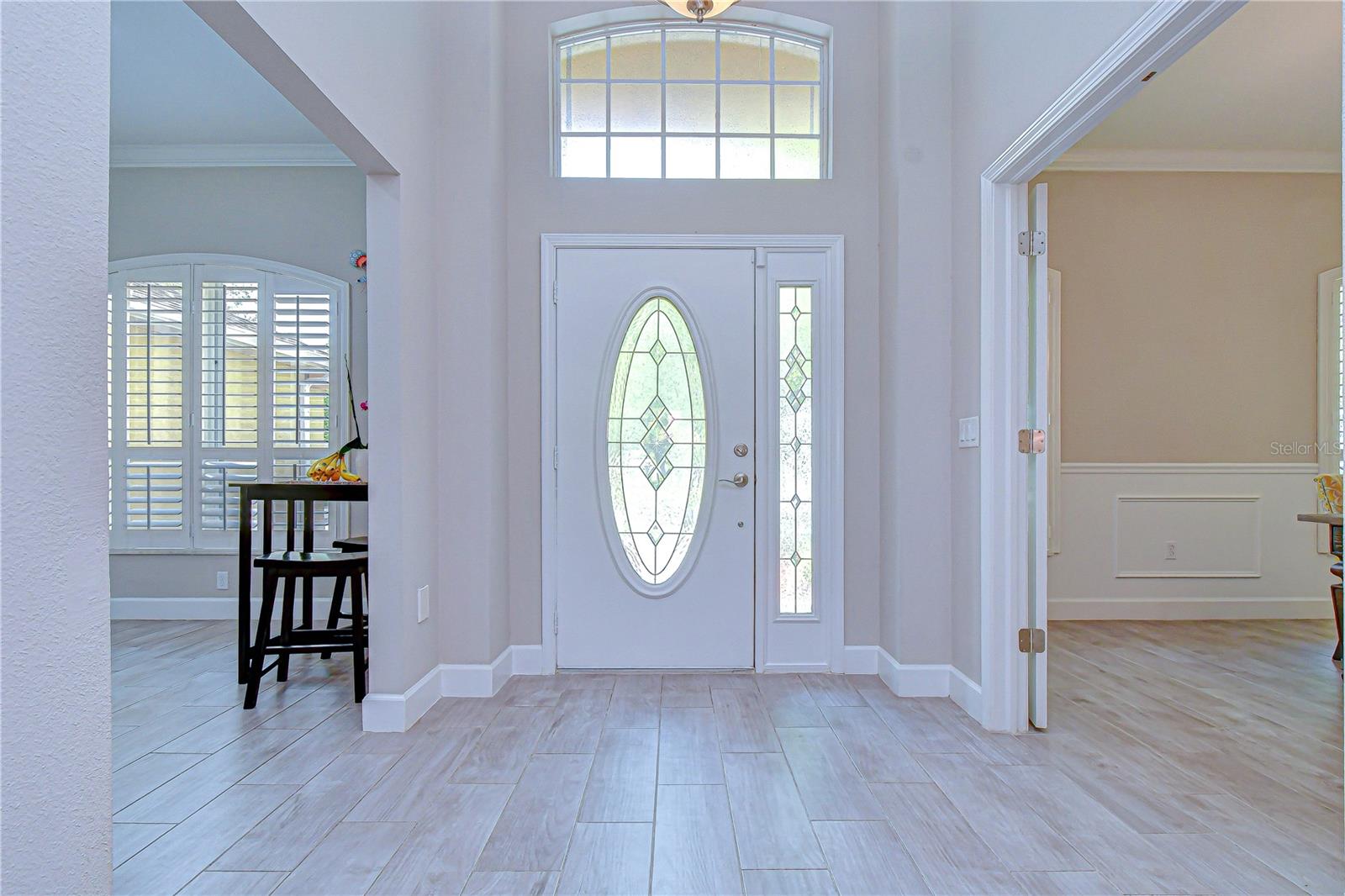 Welcoming entry into an open-concept layout.