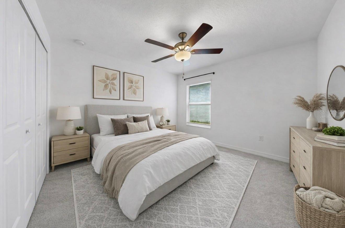 Virtually Staged Bedroom 4