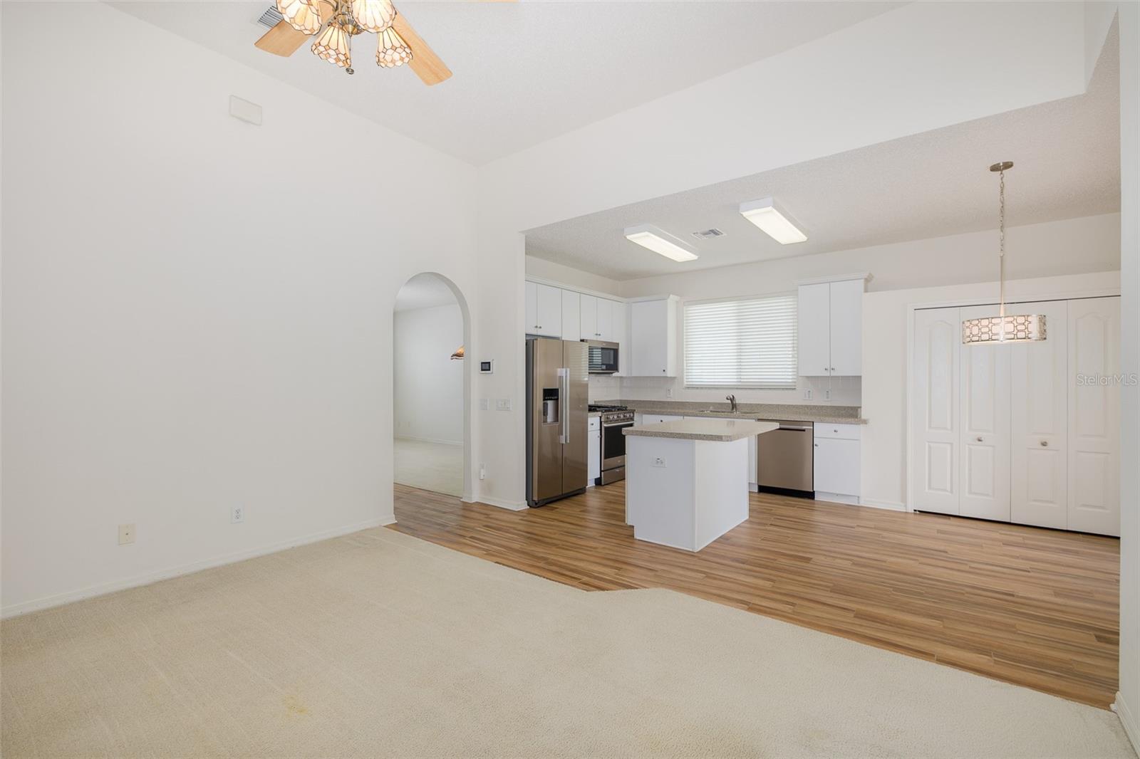 Family Room Looking Into Kitchen