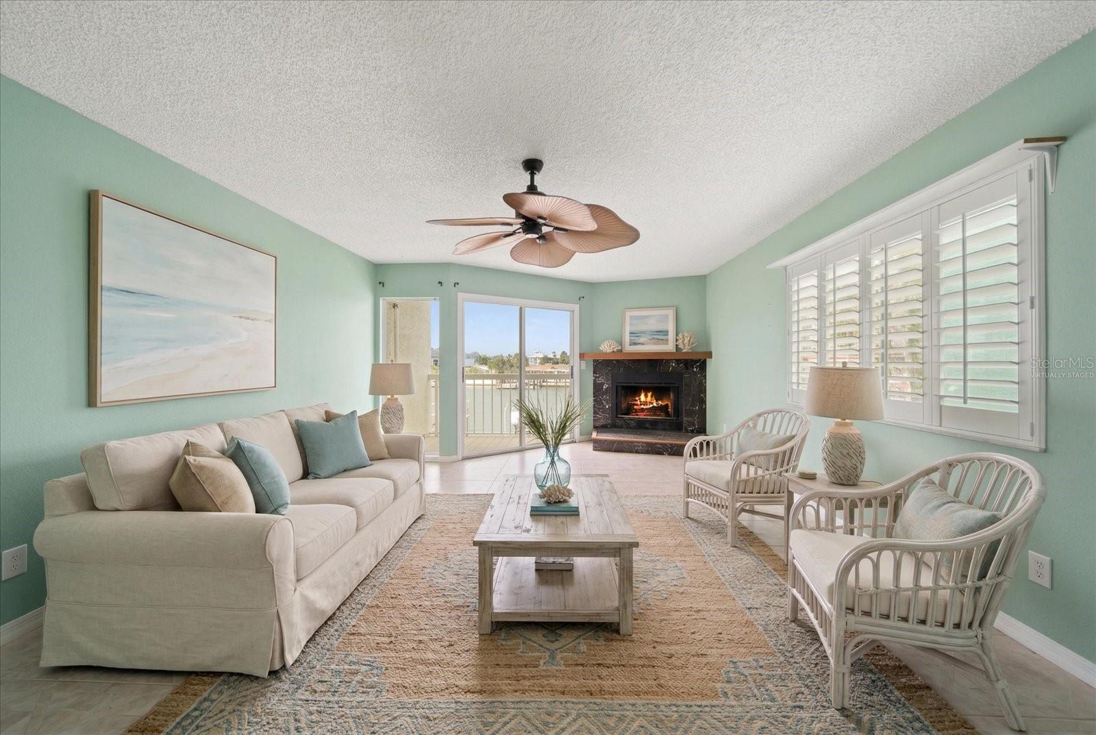 Virtually Staged Living Room