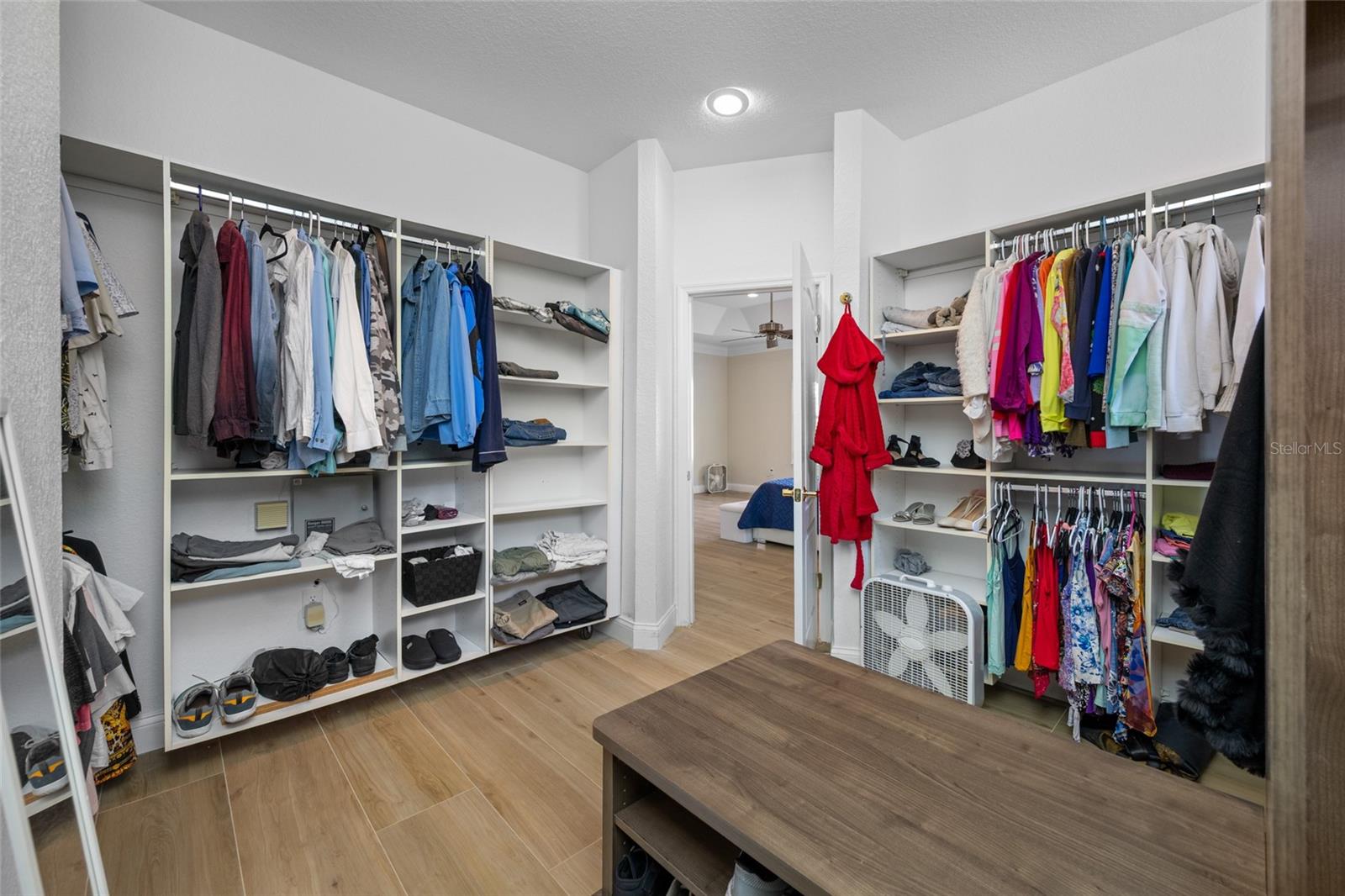 Primary closet