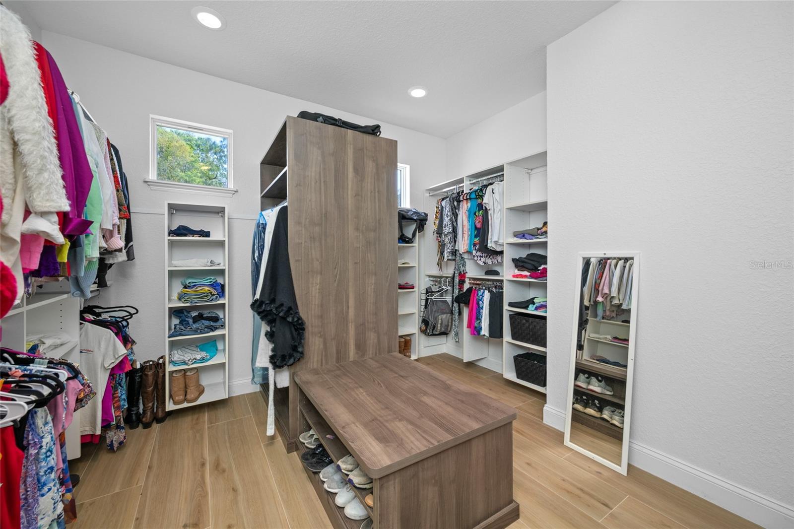 Primary closet