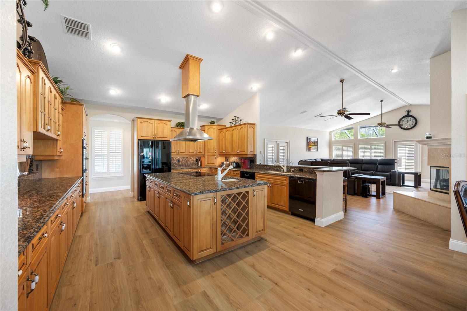 Family room-kitchen