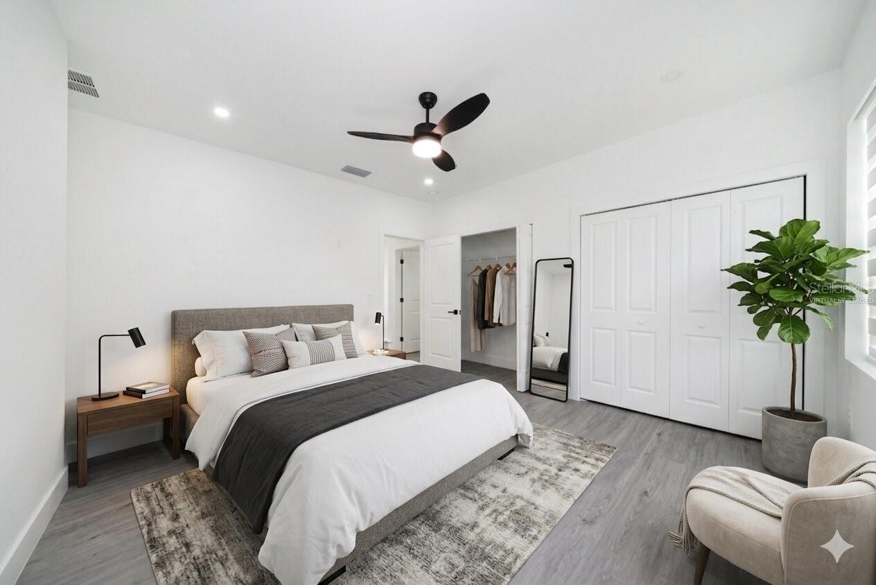 Virtually Staged Bedroom