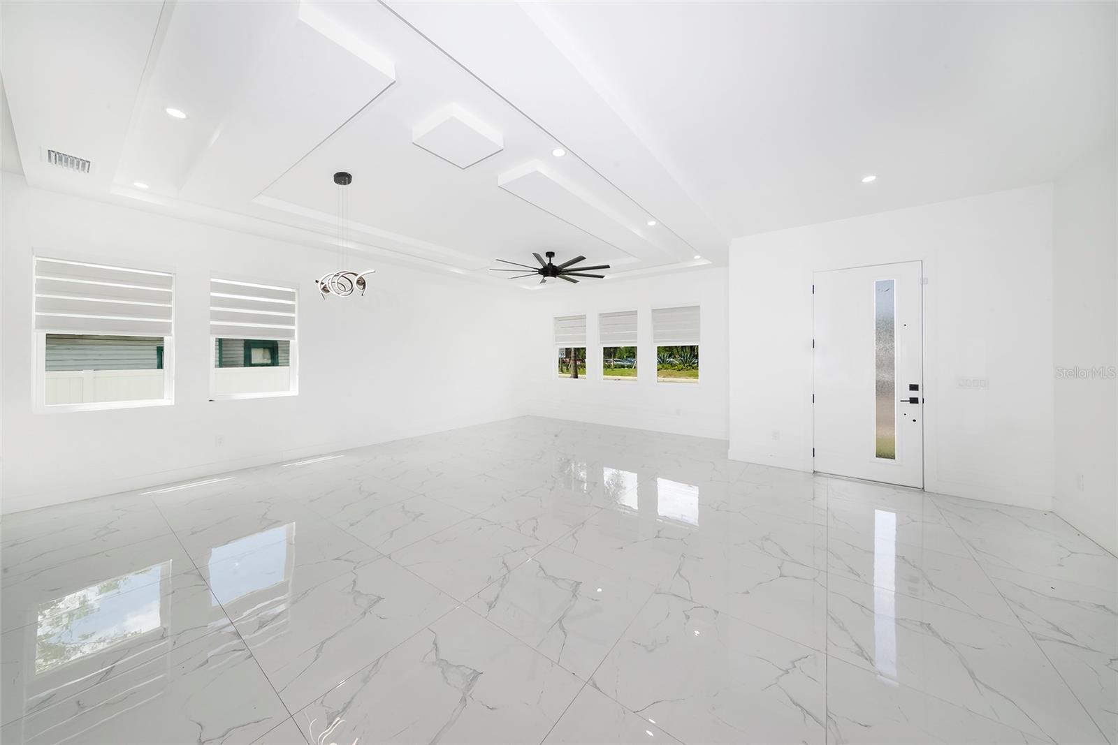 Entrance and Living Room