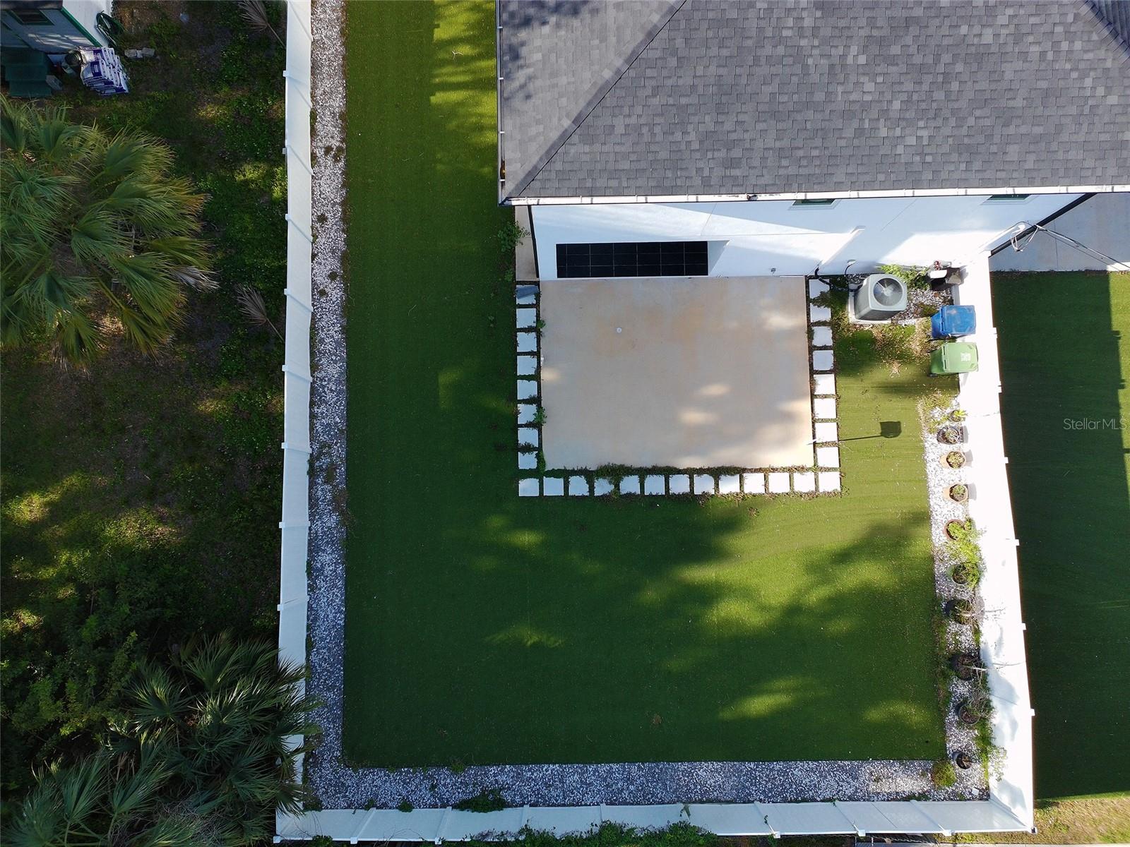 Aerial View Backyard