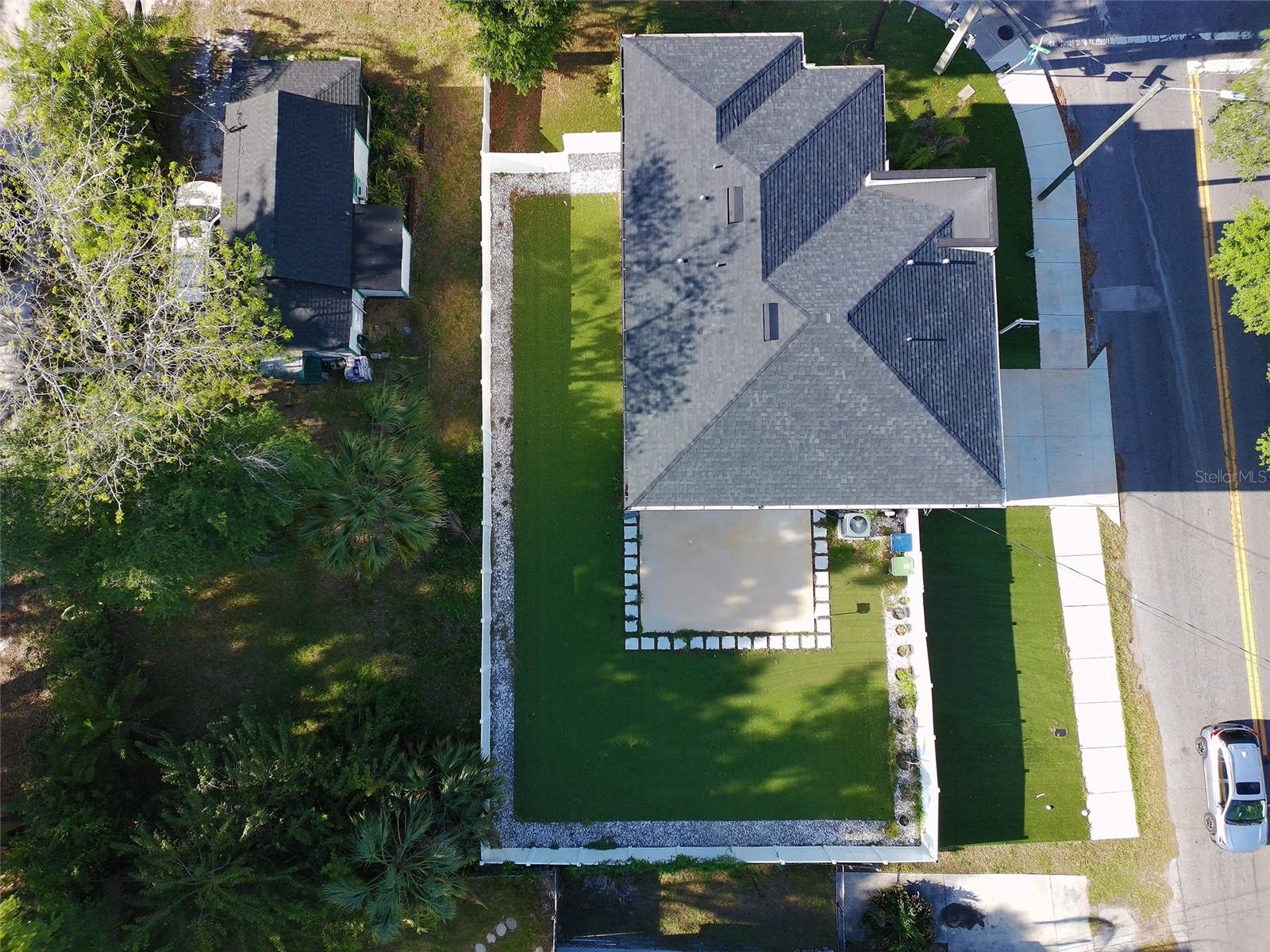 Aerial View Backyard