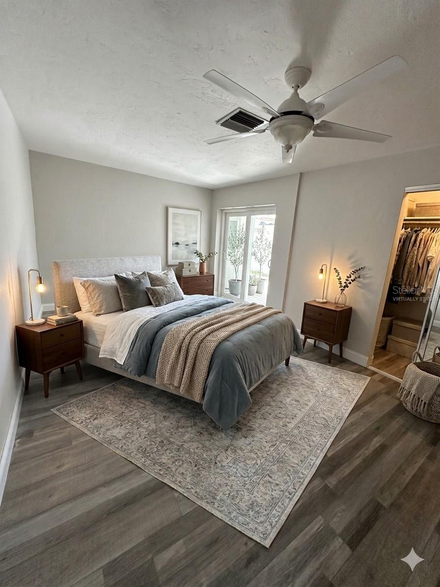 This photo has been Virtually Staged. Gust Bedroom