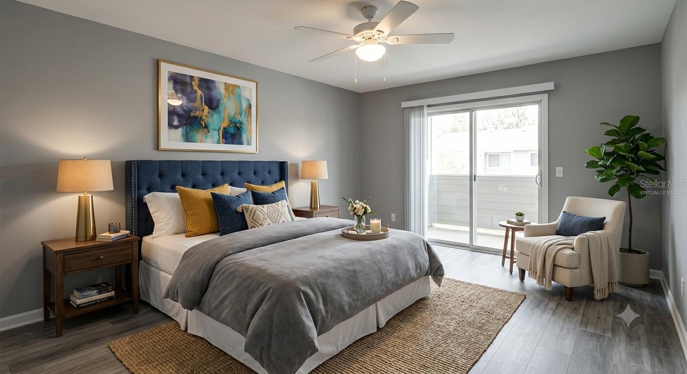 This Photo has been Virtually Staged, bed Bedroom 2